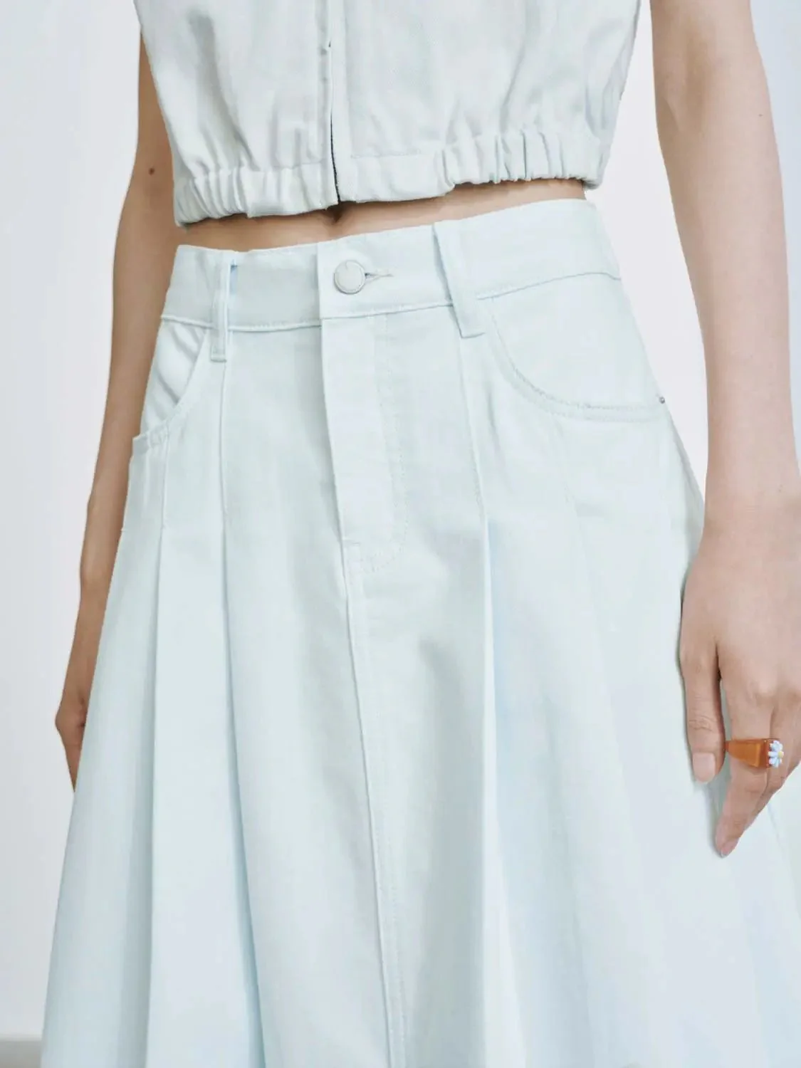 434-light-blue-cotton-blend-pleated-midi-skirt-7.webp Light Blue Cotton Blend Pleated Midi Skirt