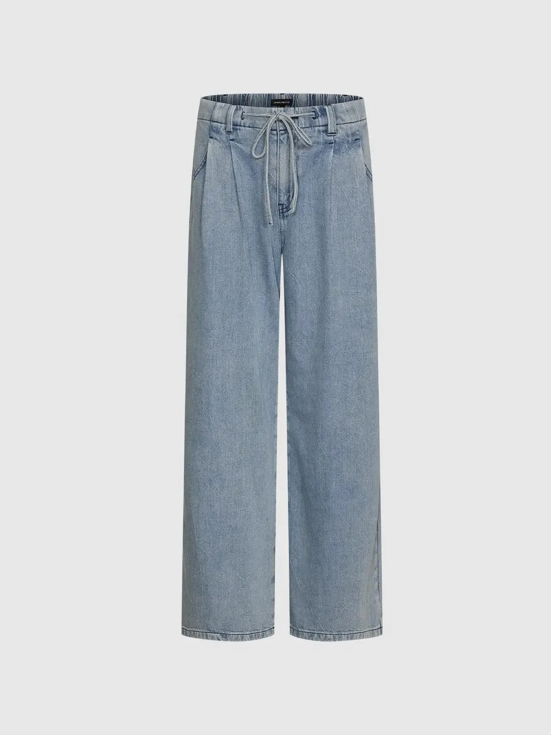 Drawstring Flare Leg Jeans
