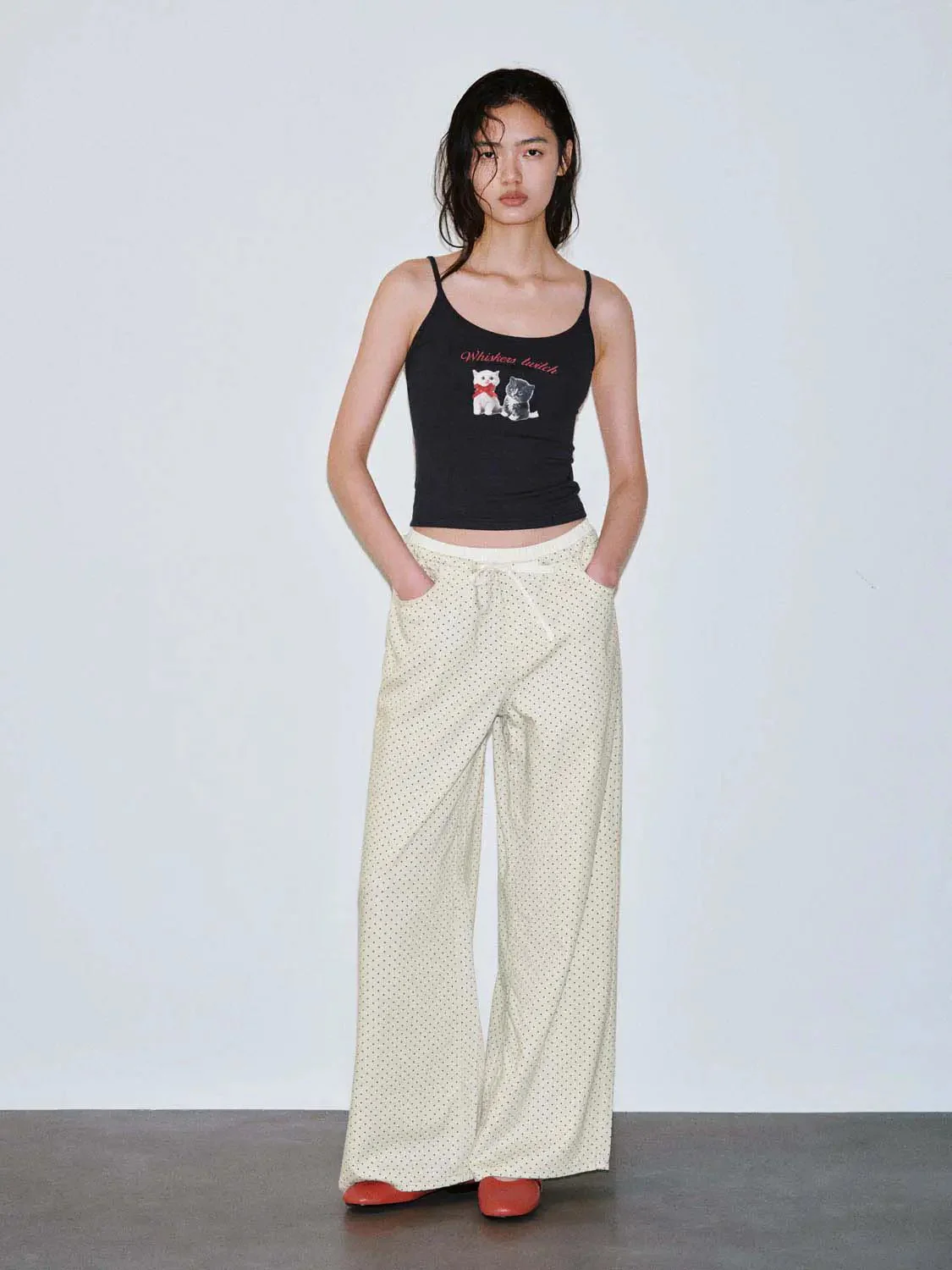 4541-drawstring-pull-on-polka-dotted-wide-leg-jeans-7.webp Drawstring Pull On Polka Dotted Wide Leg Jeans