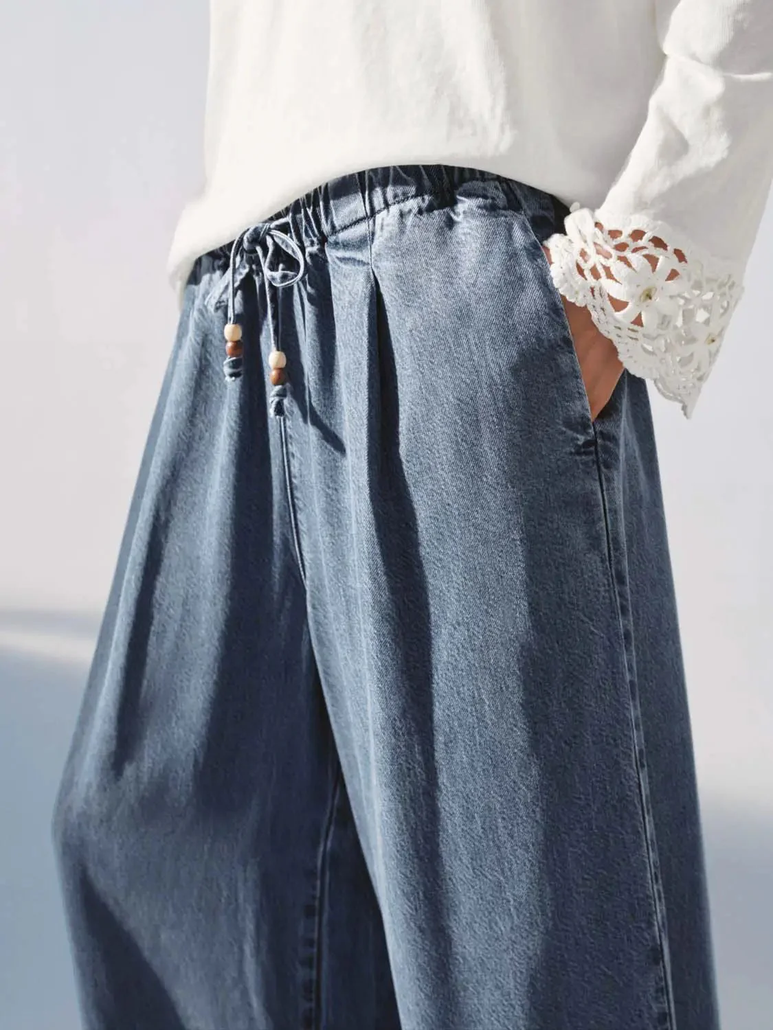 4602-drawstring-pull-on-wide-leg-jeans-7.webp Drawstring Pull On Wide Leg Jeans