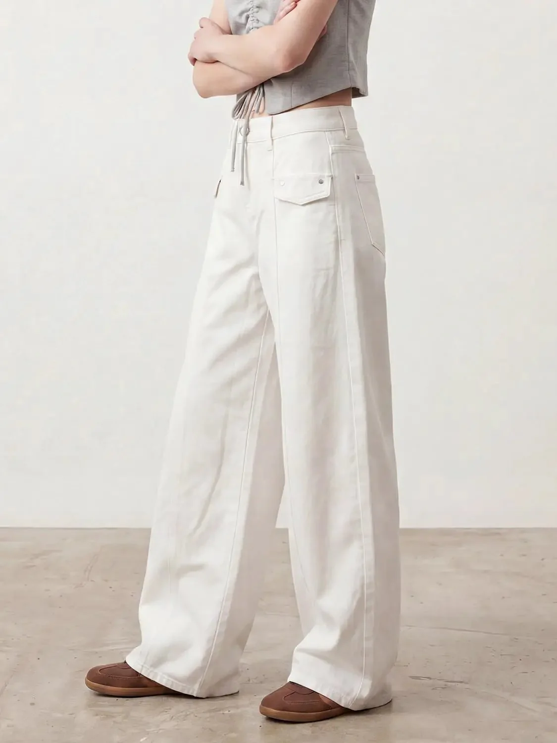 461-premium-cotton-wide-leg-cargo-flap-jeans-3.webp Premium Cotton Wide Leg Cargo Flap Jeans