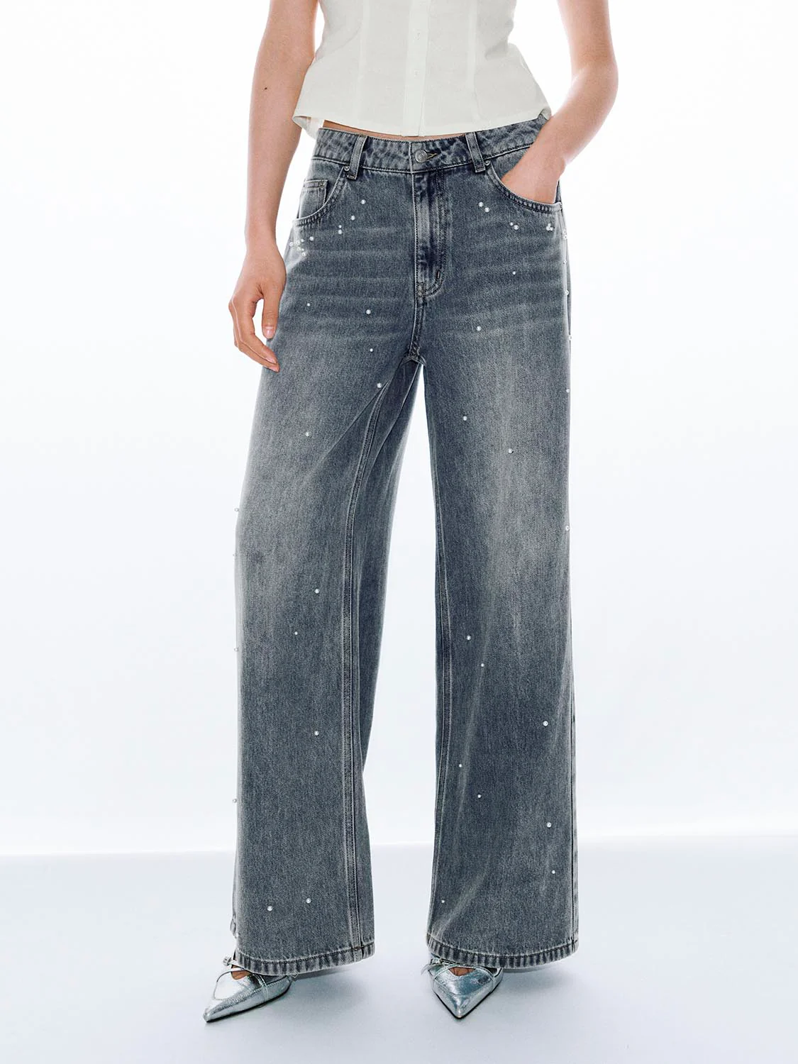 4629-beaded-straight-leg-jeans-1.webp Beaded Straight Leg Jeans