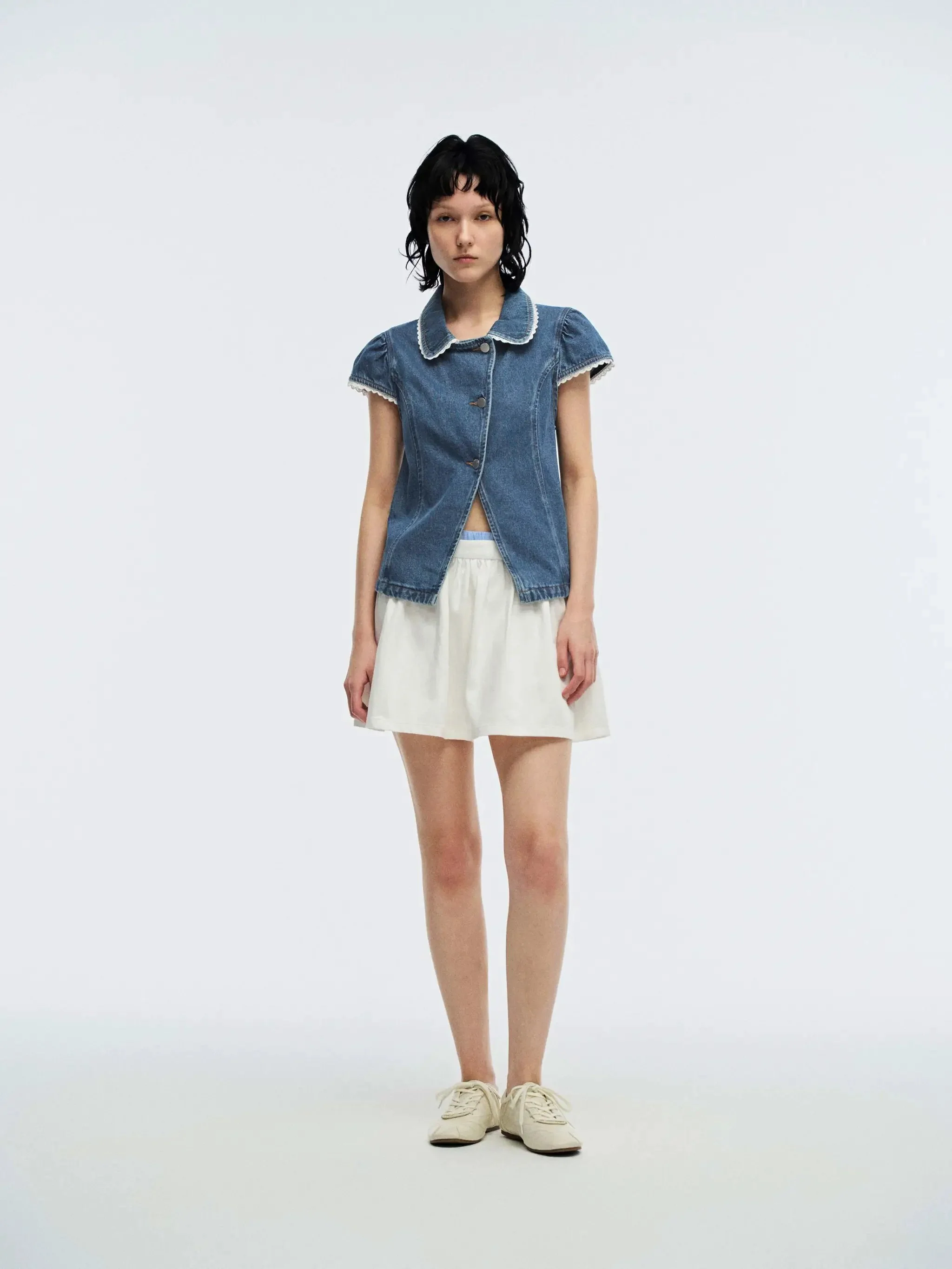 4690-cotton-cap-sleeve-ruffle-trim-shirt-4.webp Cotton Cap Sleeve Ruffle Trim Shirt