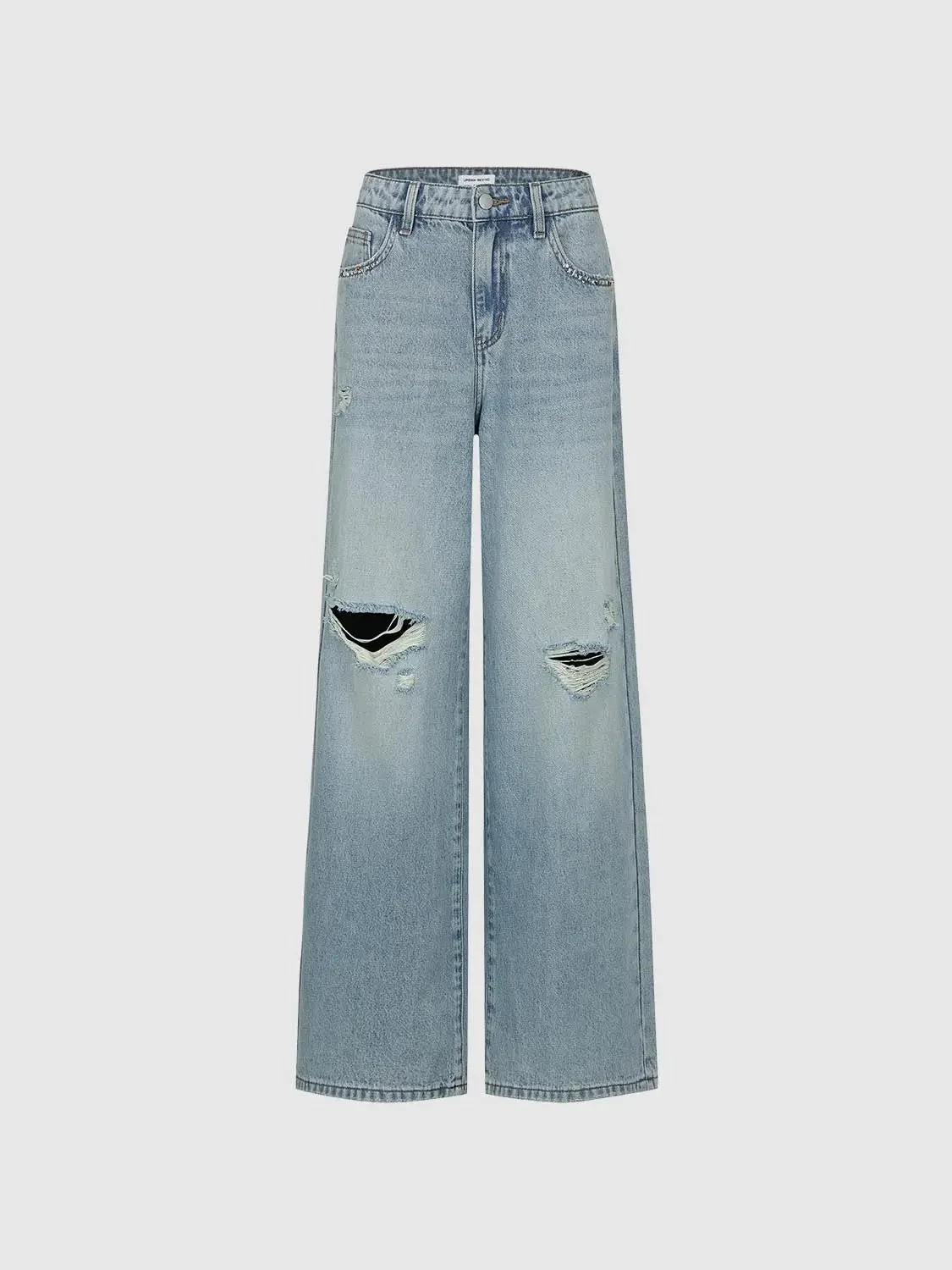 4696-cotton-wide-leg-distressed-raw-detail-jeans-2.webp Cotton Wide Leg Distressed Raw Detail Jeans
