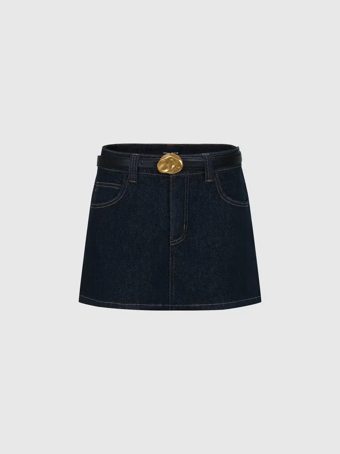 4710-cotton-denim-belted-gold-buckle-mini-skirt-4.webp Cotton Denim Belted Gold Buckle Mini Skirt