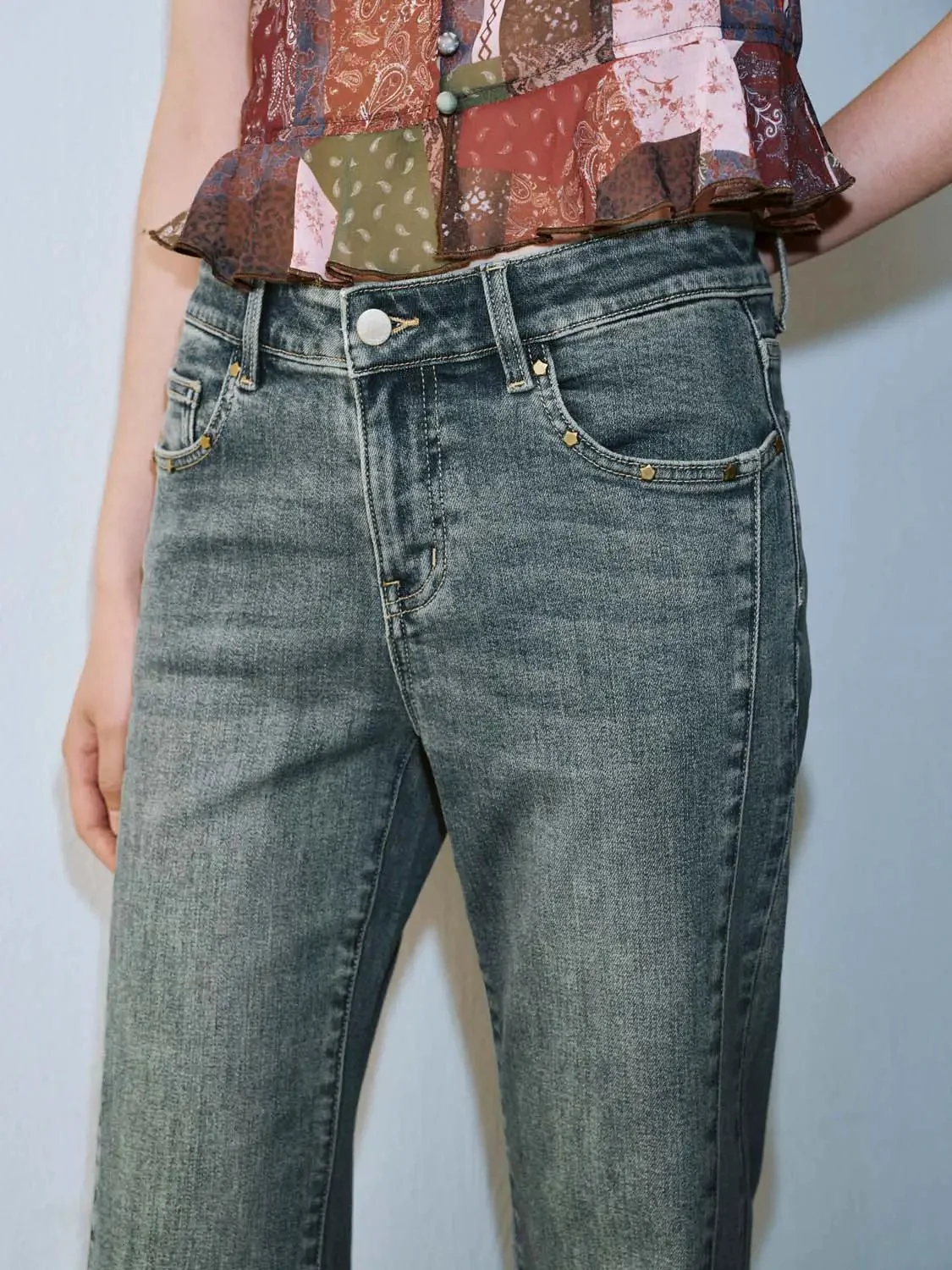 4731-cotton-stretch-denim-flare-classic-fit-jeans-6.webp Cotton Stretch Denim Flare Classic Fit Jeans