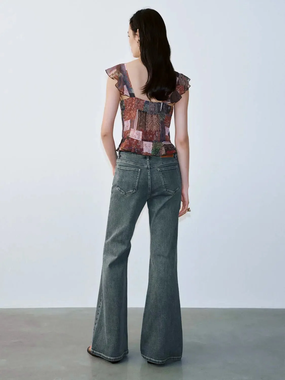 4731-cotton-stretch-denim-flare-classic-fit-jeans-7.webp Cotton Stretch Denim Flare Classic Fit Jeans