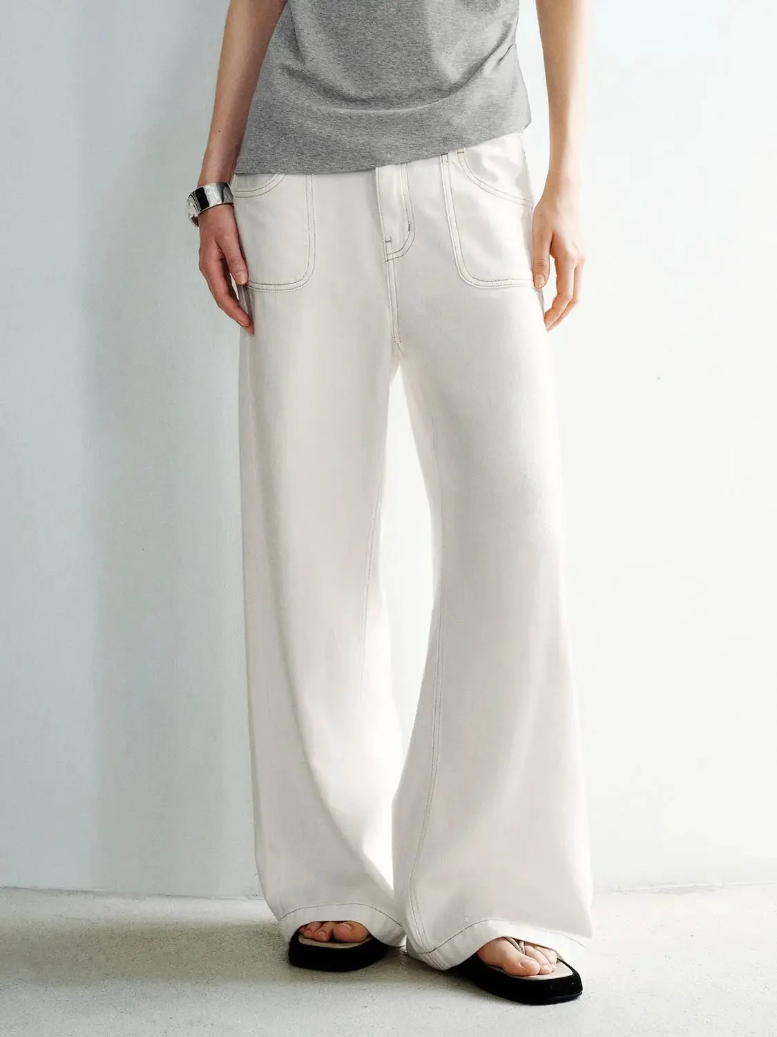 4738-cotton-viscose-stitch-detail-wide-leg-jeans-9.webp Cotton Viscose Stitch Detail Wide Leg Jeans