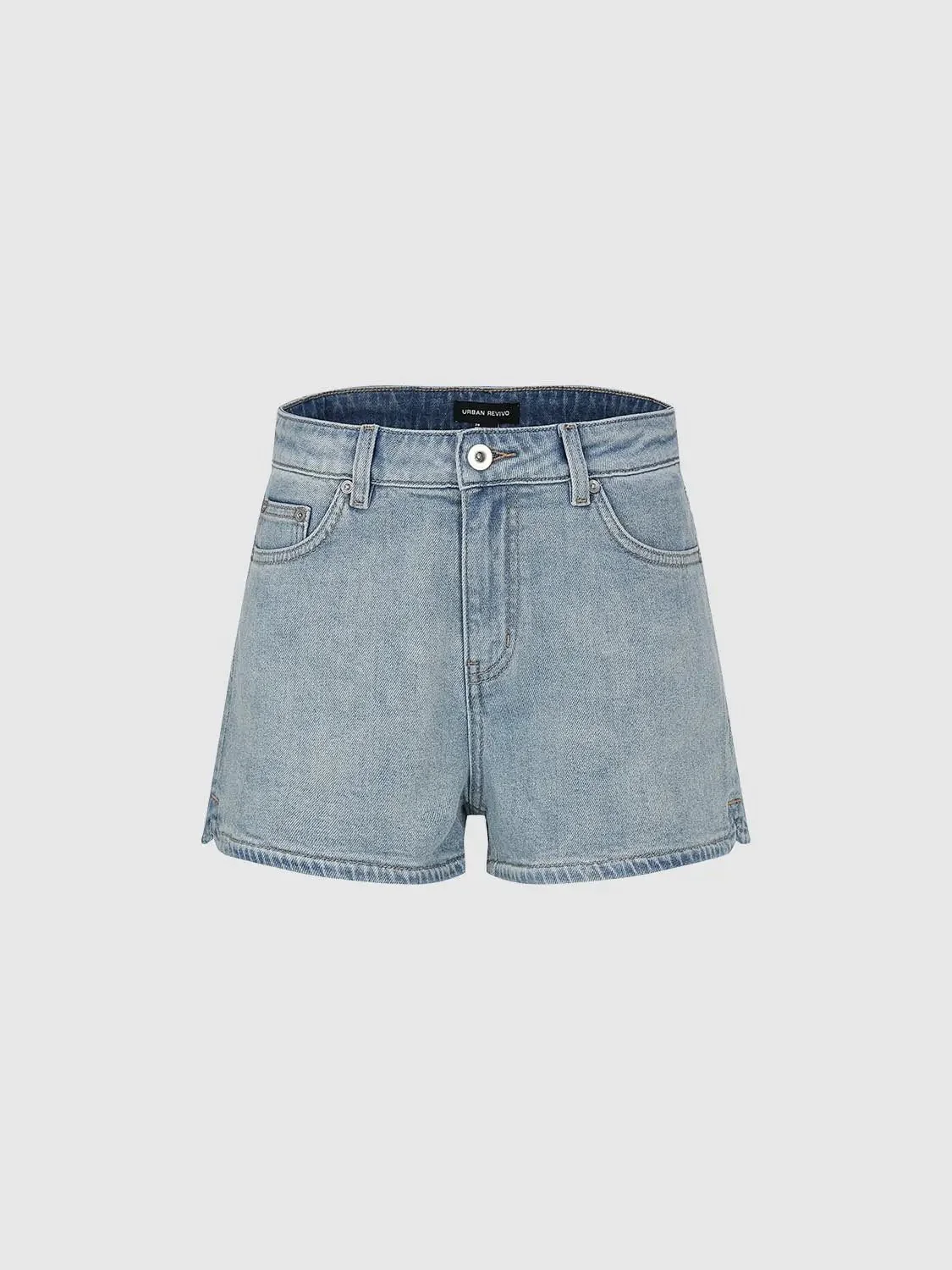 4772-cotton-denim-high-rise-shorts-1.webp Cotton Denim High Rise Shorts