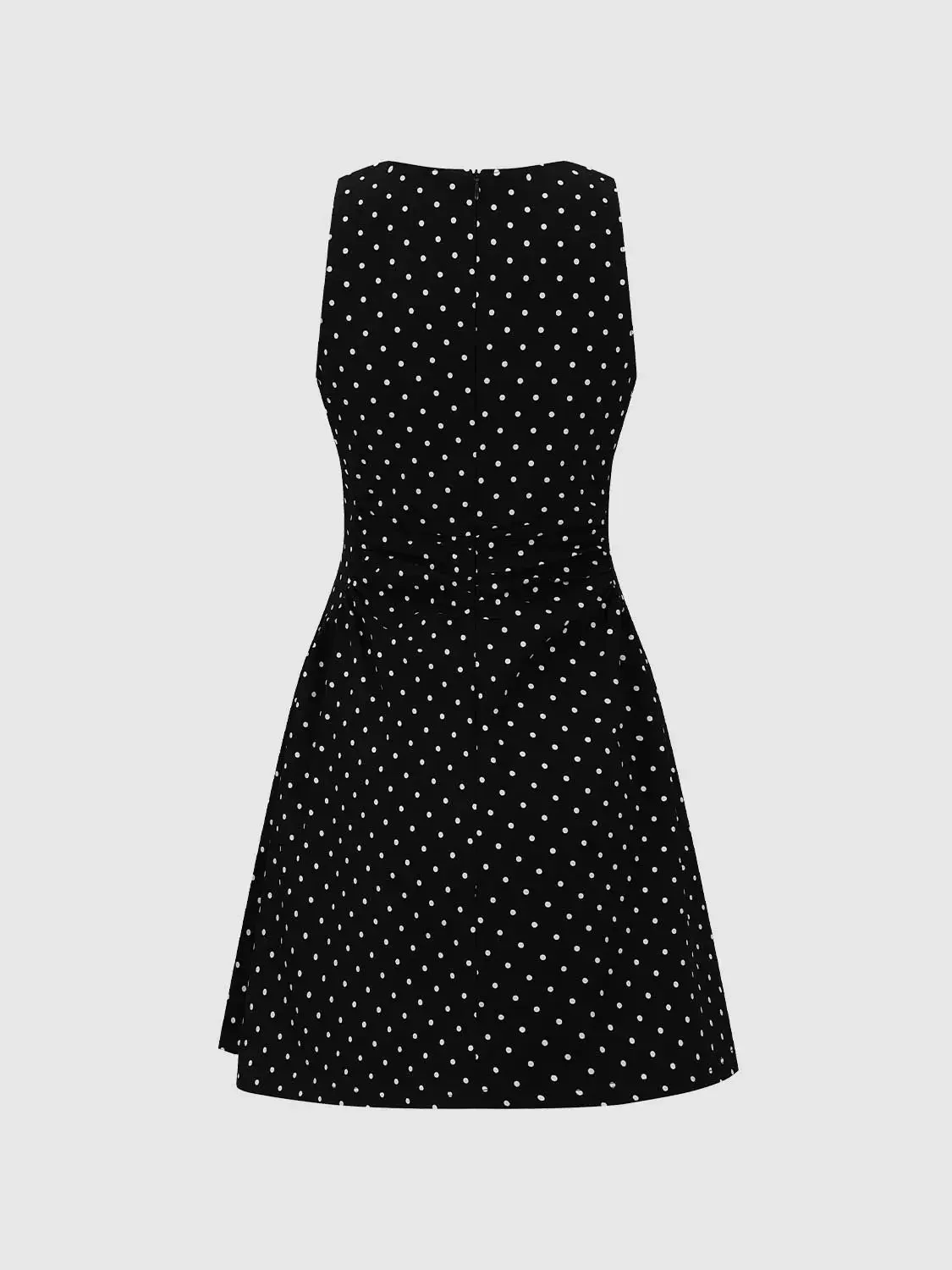 48-polka-dot-crew-neck-sleeveless-nipped-waist-a-line-midi-dresses-10.webp Polka Dot Crew Neck Sleeveless Nipped-Waist A-Line Midi Dresses