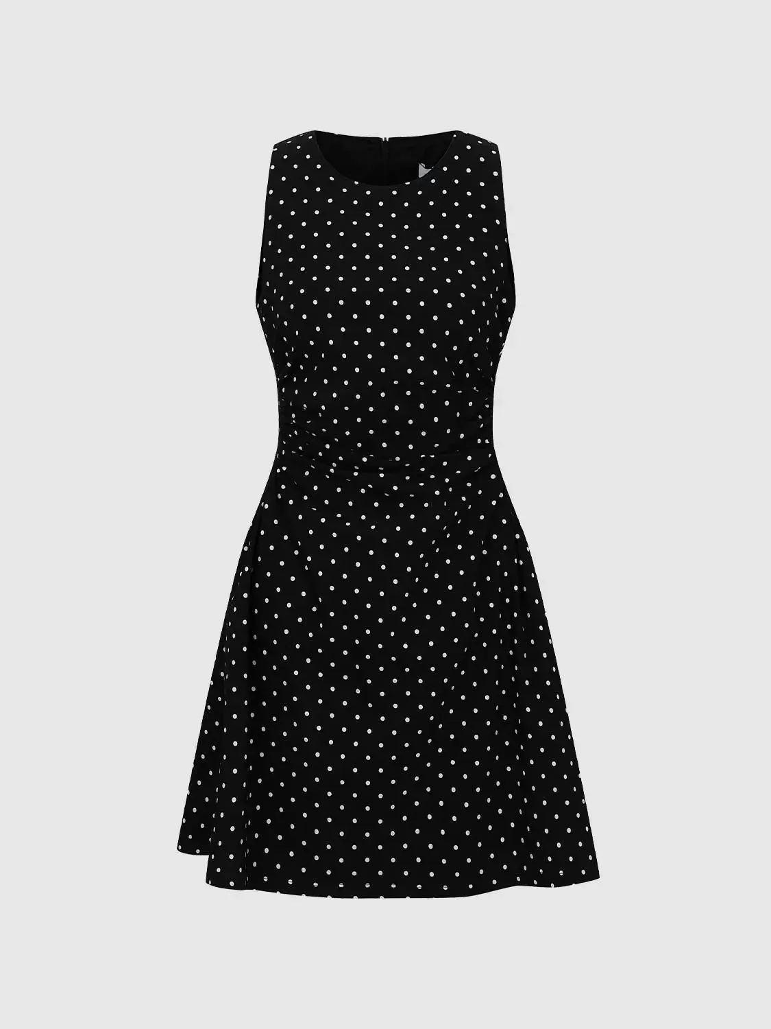 48-polka-dot-crew-neck-sleeveless-nipped-waist-a-line-midi-dresses-13.webp Polka Dot Crew Neck Sleeveless Nipped-Waist A-Line Midi Dresses