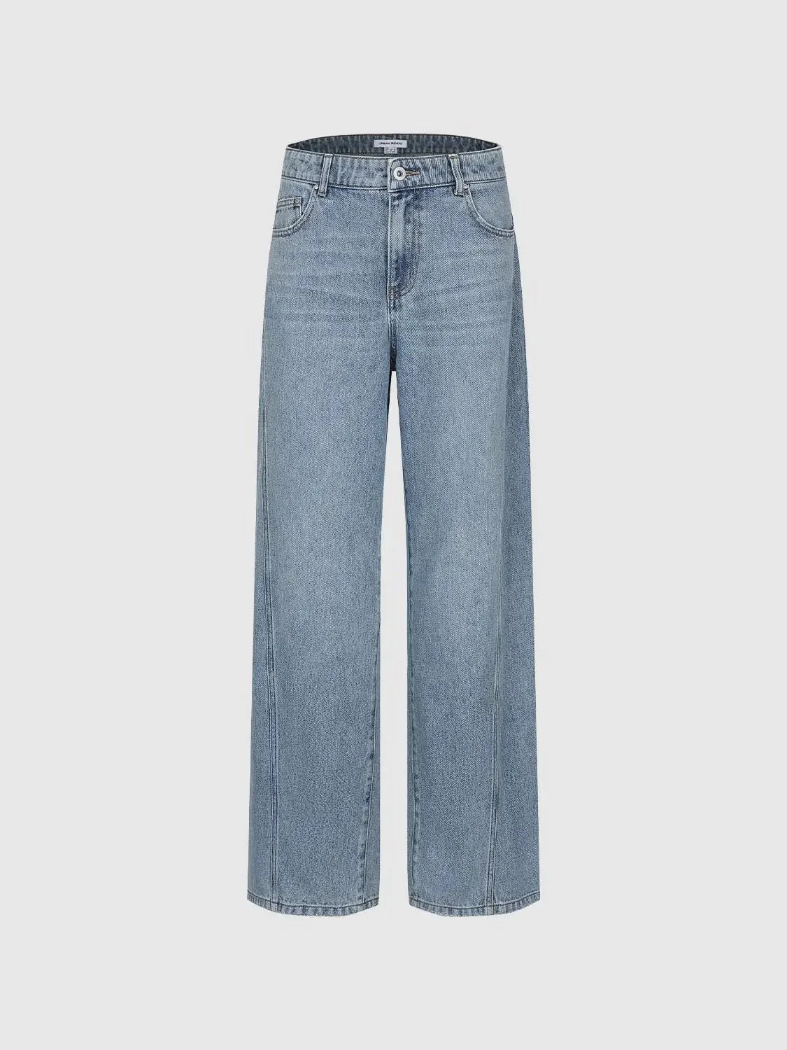 4811-cotton-lyocell-seamed-wide-leg-casual-jeans-2.webp Cotton Lyocell Seamed Wide Leg Casual Jeans
