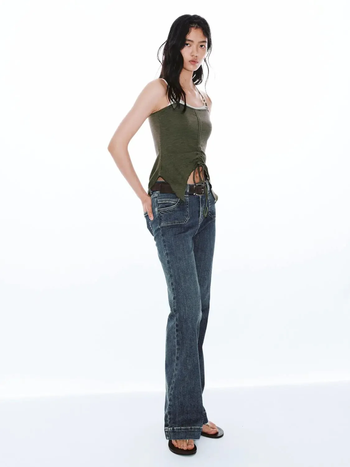 4851-cotton-blend-flare-with-subtle-stretch-jeans-6.webp Cotton Blend Flare With Subtle Stretch Jeans