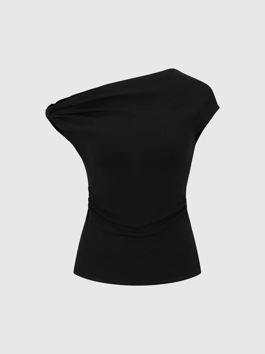 495-one-shoulder-ruched-cotton-blend-t-shirt-17.webp One Shoulder Ruched Cotton Blend T Shirt