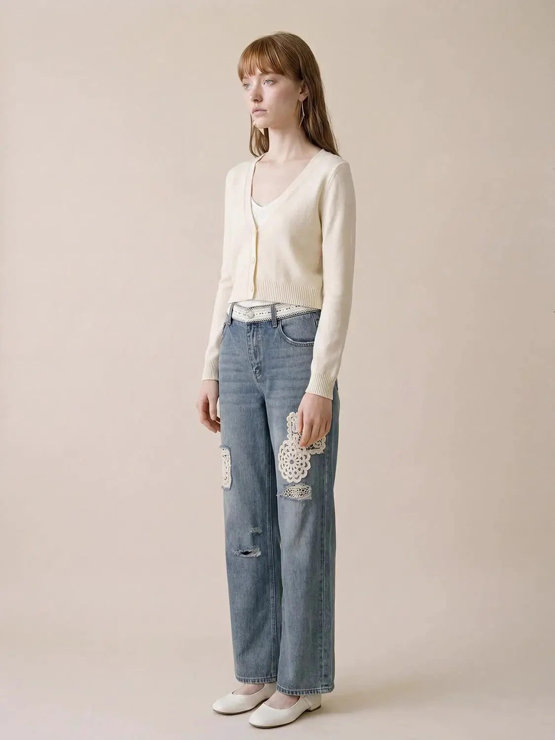 5076-crochet-lace-patch-distressed-denim-wide-leg-jeans-5.webp Crochet Lace Patch Distressed Denim Wide Leg Jeans