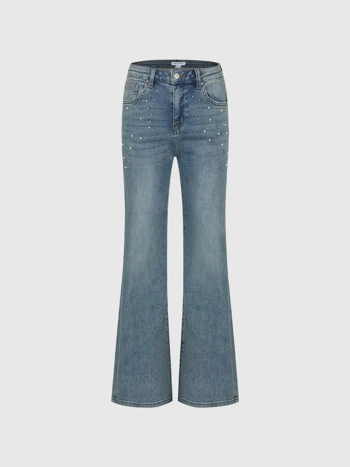5148-denim-rhinestone-pearl-embellished-jeans-2.webp Denim Rhinestone Pearl Embellished Jeans