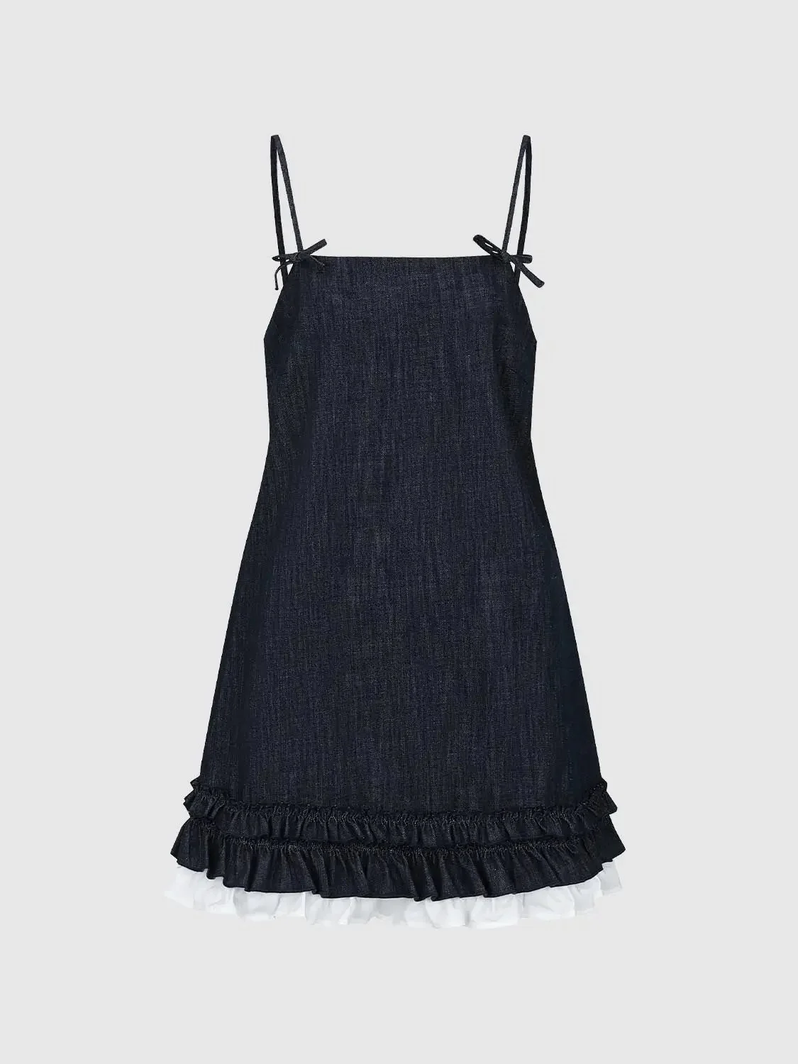 5155-denim-strappy-midi-dress-with-ruffle-trim-midi-dresses-4.webp Denim Strappy Midi Dress With Ruffle Trim Midi Dresses
