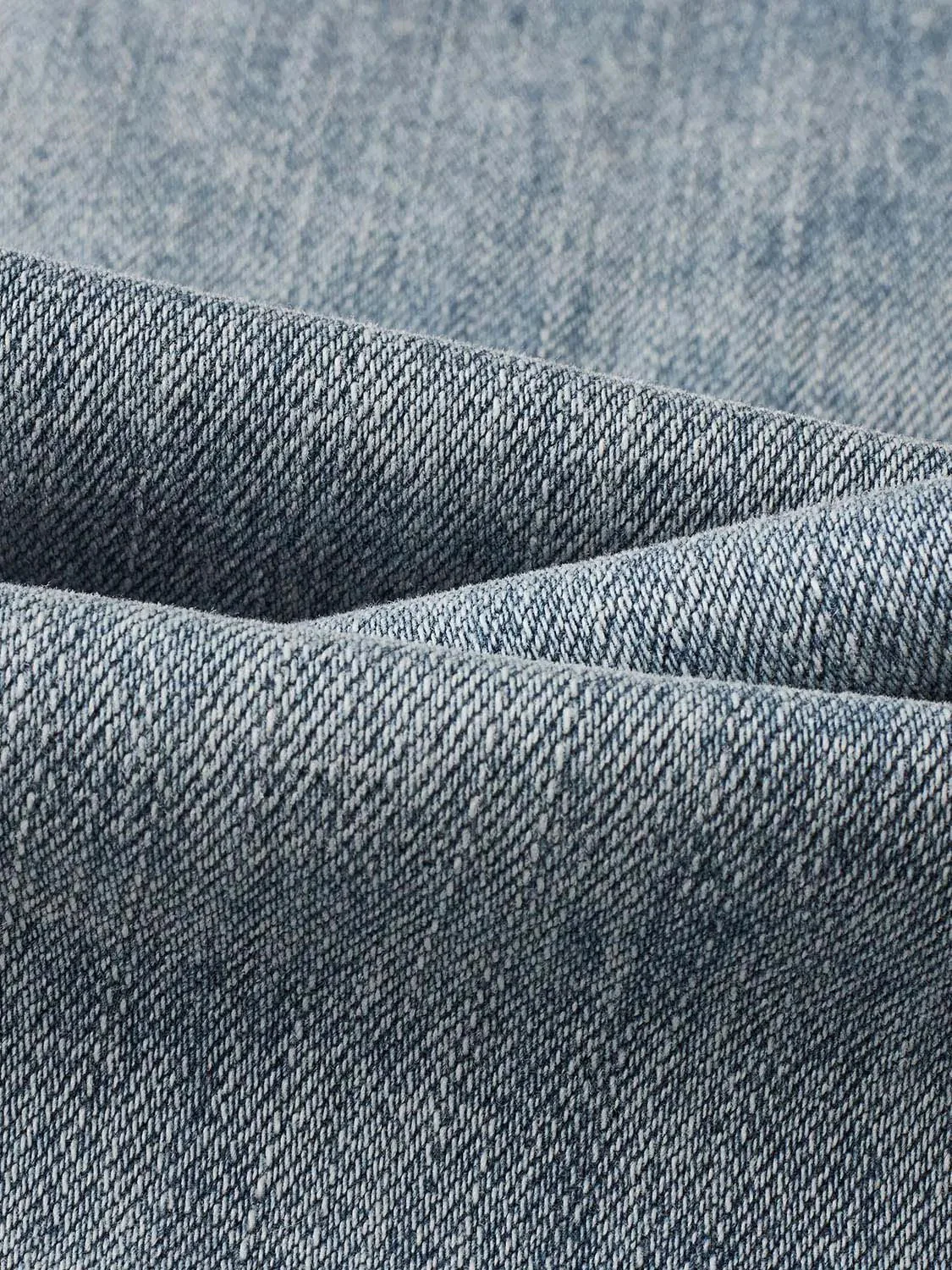 Classic Stretch Denim Belted Flare Jeans