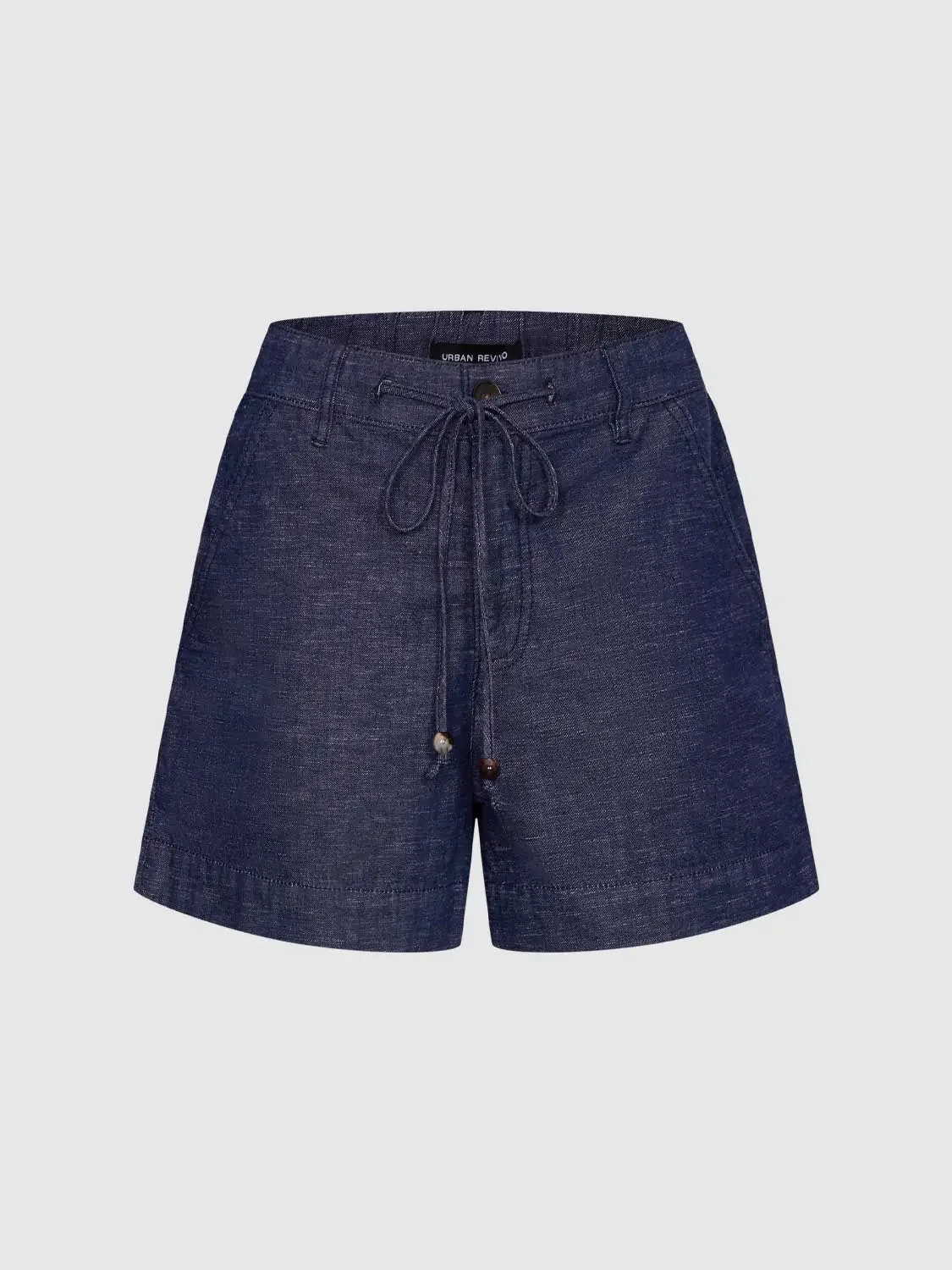 5168-elegant-casual-relaxed-drawstring-denim-shorts-2.webp Elegant Casual Relaxed Drawstring Denim Shorts
