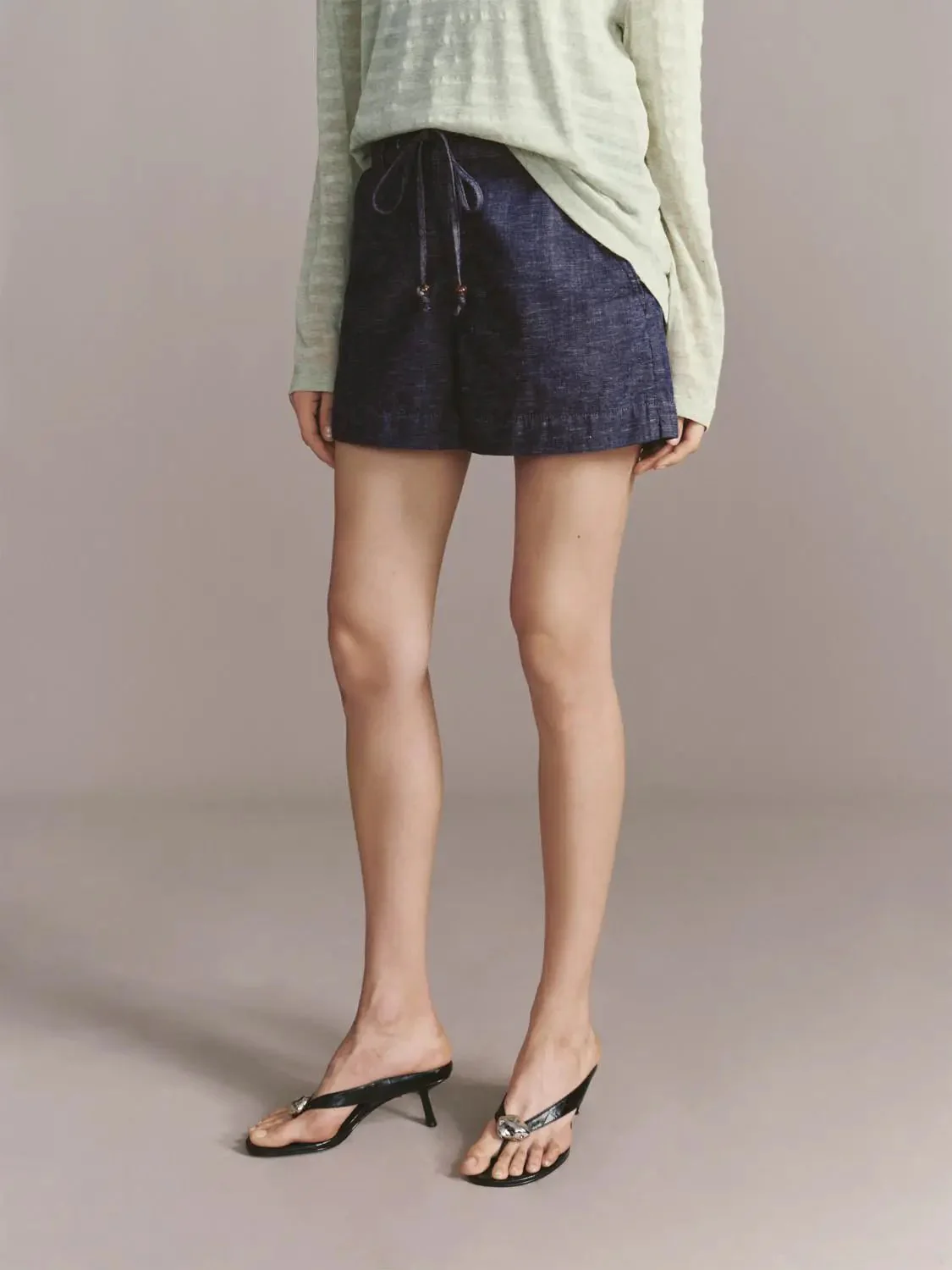 5168-elegant-casual-relaxed-drawstring-denim-shorts-3.webp Elegant Casual Relaxed Drawstring Denim Shorts