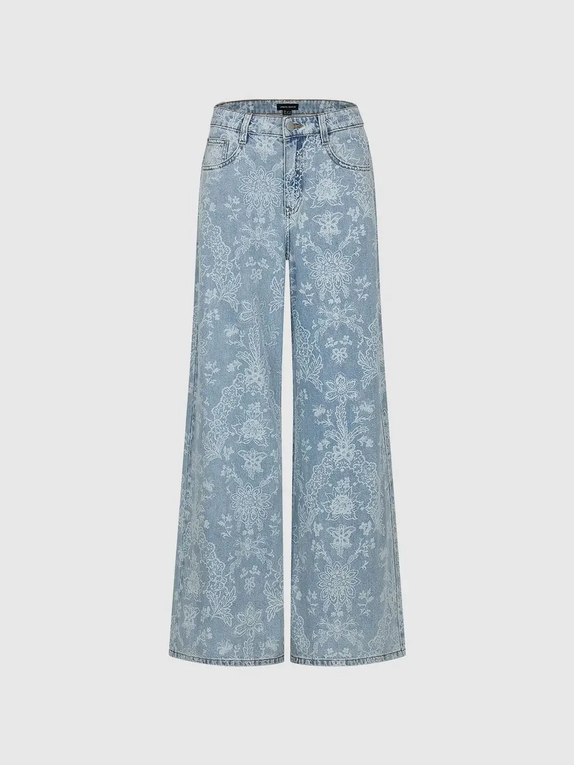 5209-floral-print-denim-wide-leg-for-everyday-styling-jeans-2.webp Floral Print Denim Wide Leg For Everyday Styling Jeans