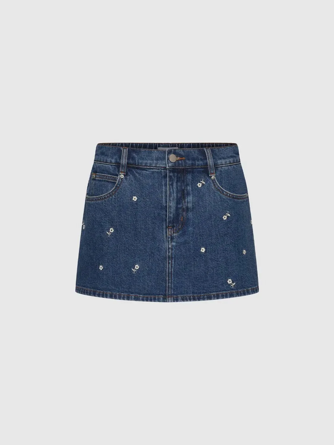 5237-cotton-denim-embroidered-floral-denim-shorts-4.webp Cotton Denim Embroidered Floral Denim Shorts