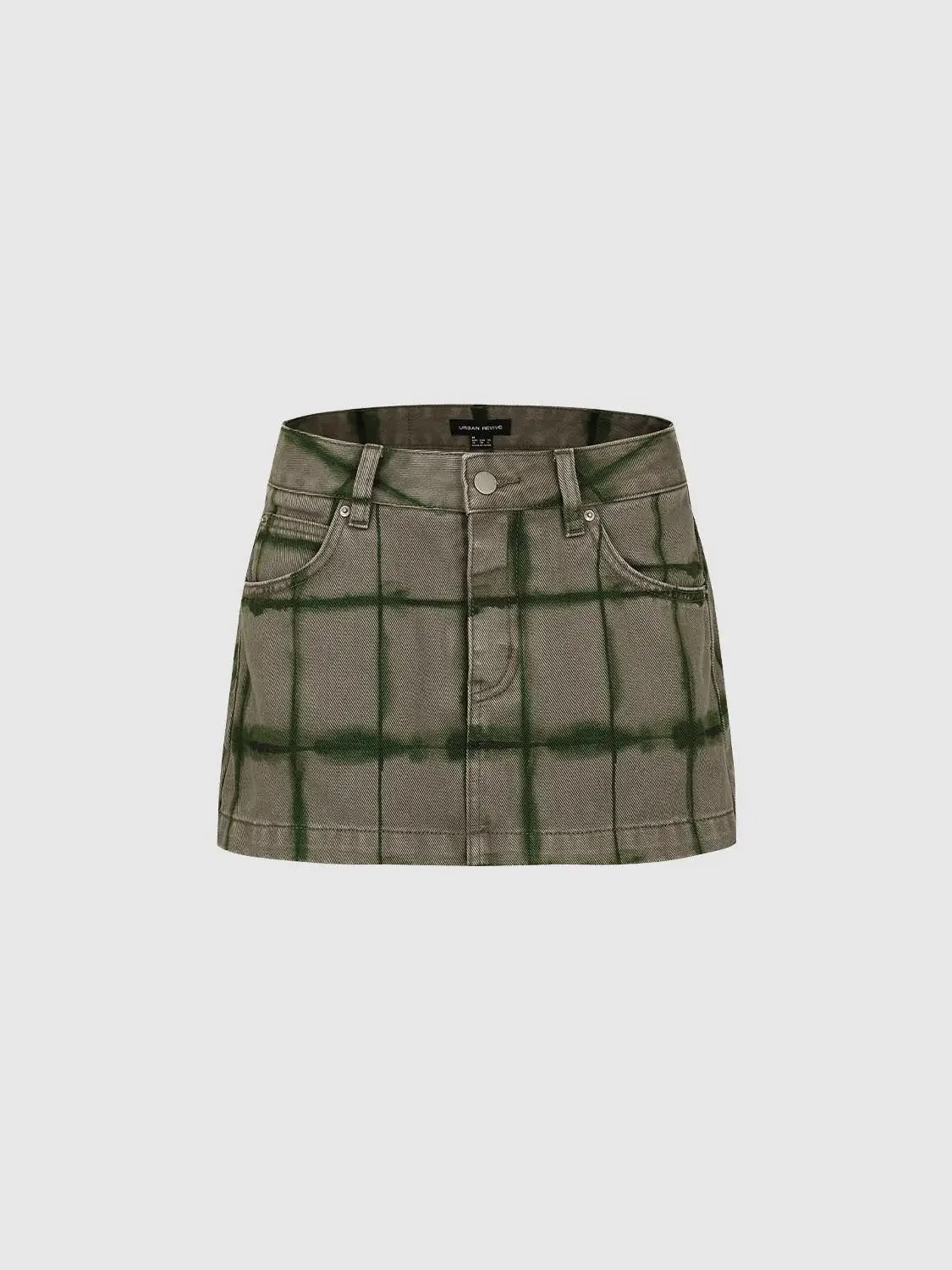 5279-cotton-windowpane-plaid-belt-loops-mini-skirts-4.webp Cotton Windowpane Plaid Belt Loops Mini Skirts