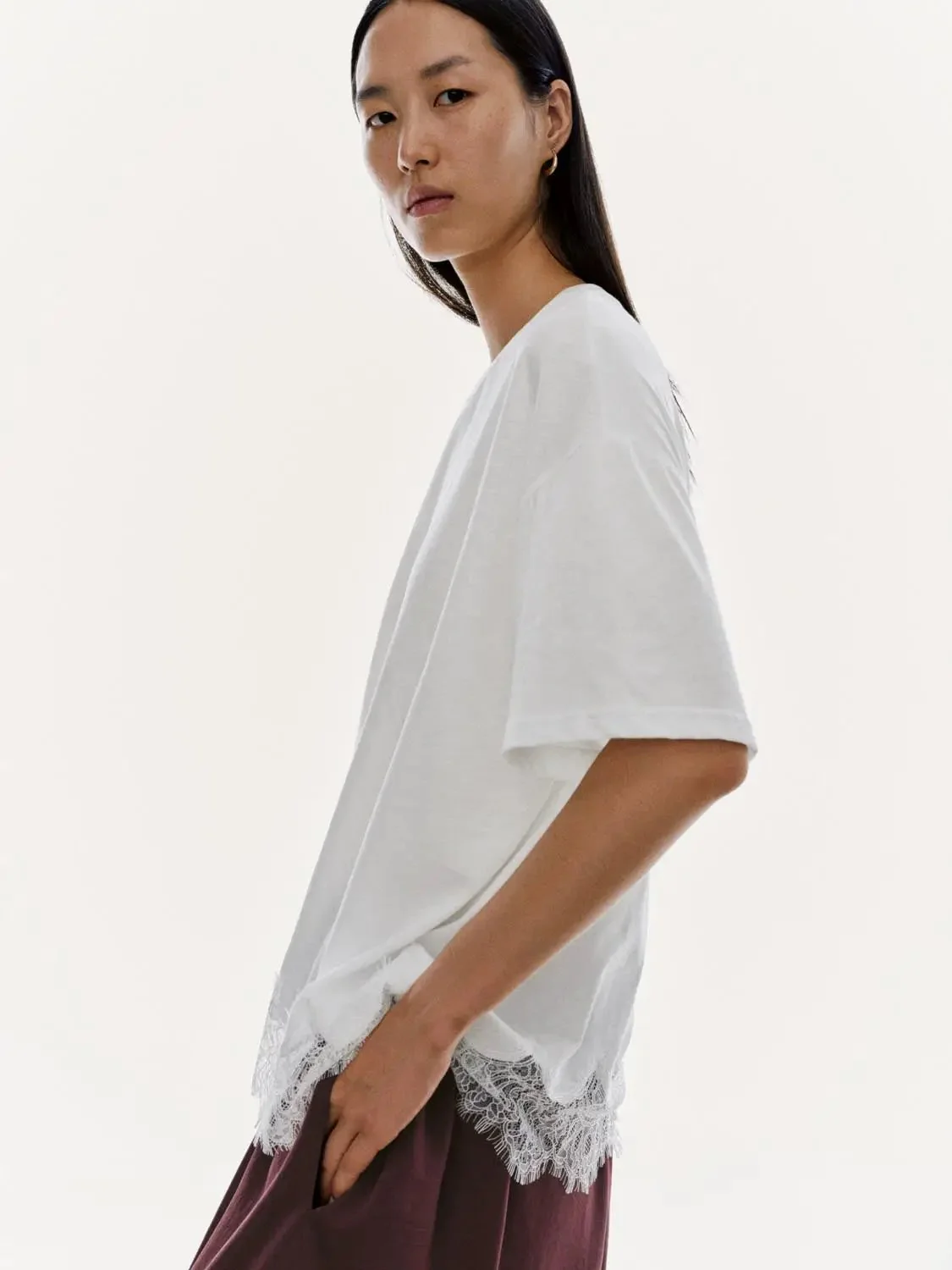 532-cotton-tee-with-delicate-lace-trim-t-shirts-10.webp Cotton Tee With Delicate Lace Trim T Shirts