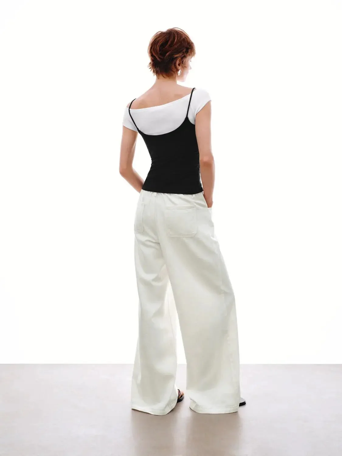5387-cotton-lyocell-with-drawstring-waist-wide-leg-pants-4.webp Cotton Lyocell With Drawstring Waist Wide Leg Pants