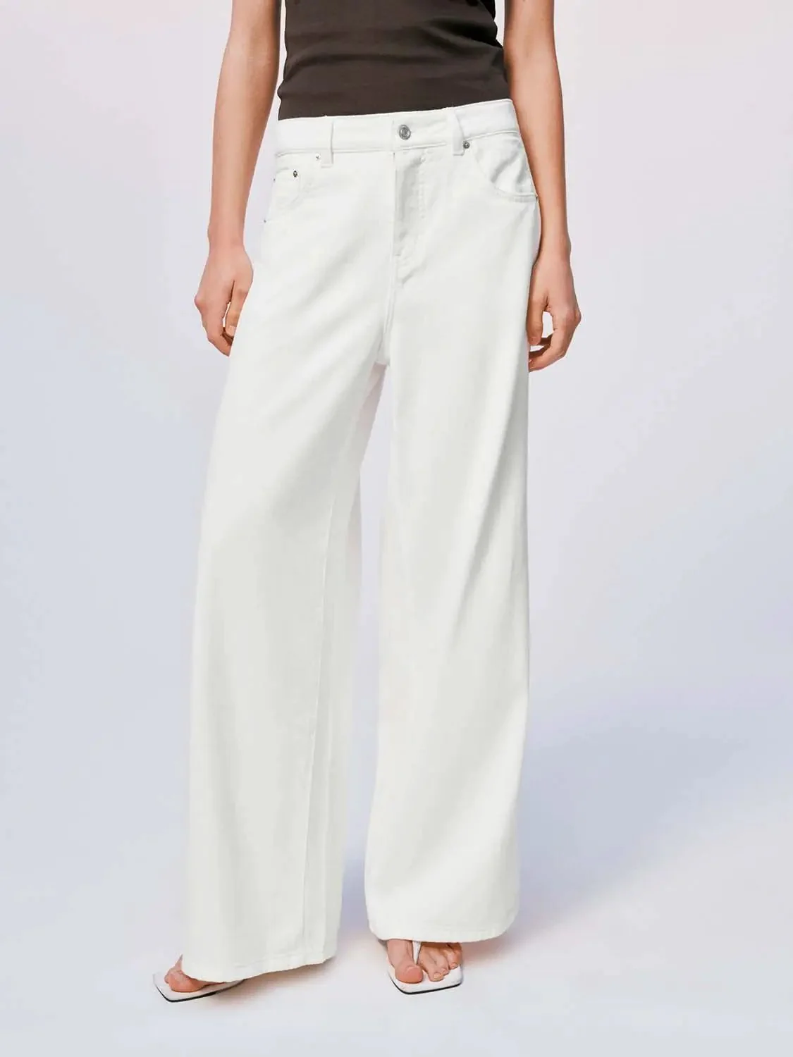 5463-classic-white-cotton-viscose-wide-leg-jeans-9.webp Classic White Cotton Viscose Wide Leg Jeans