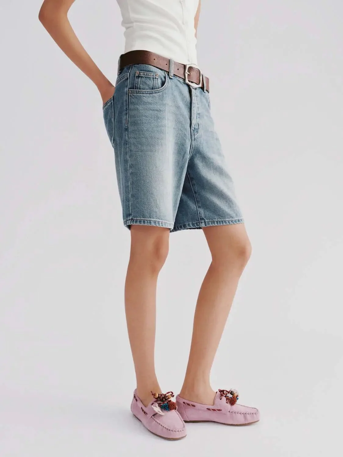 5477-belted-denim-leather-belt-shorts-3.webp Belted Denim Leather Belt Shorts