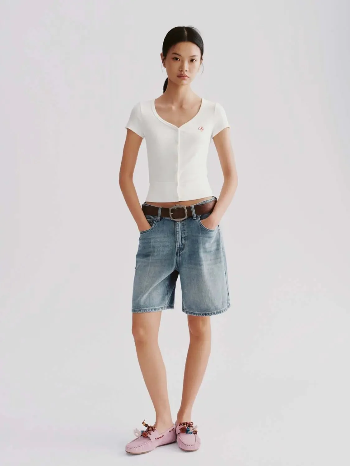 5477-belted-denim-leather-belt-shorts-4.webp Belted Denim Leather Belt Shorts