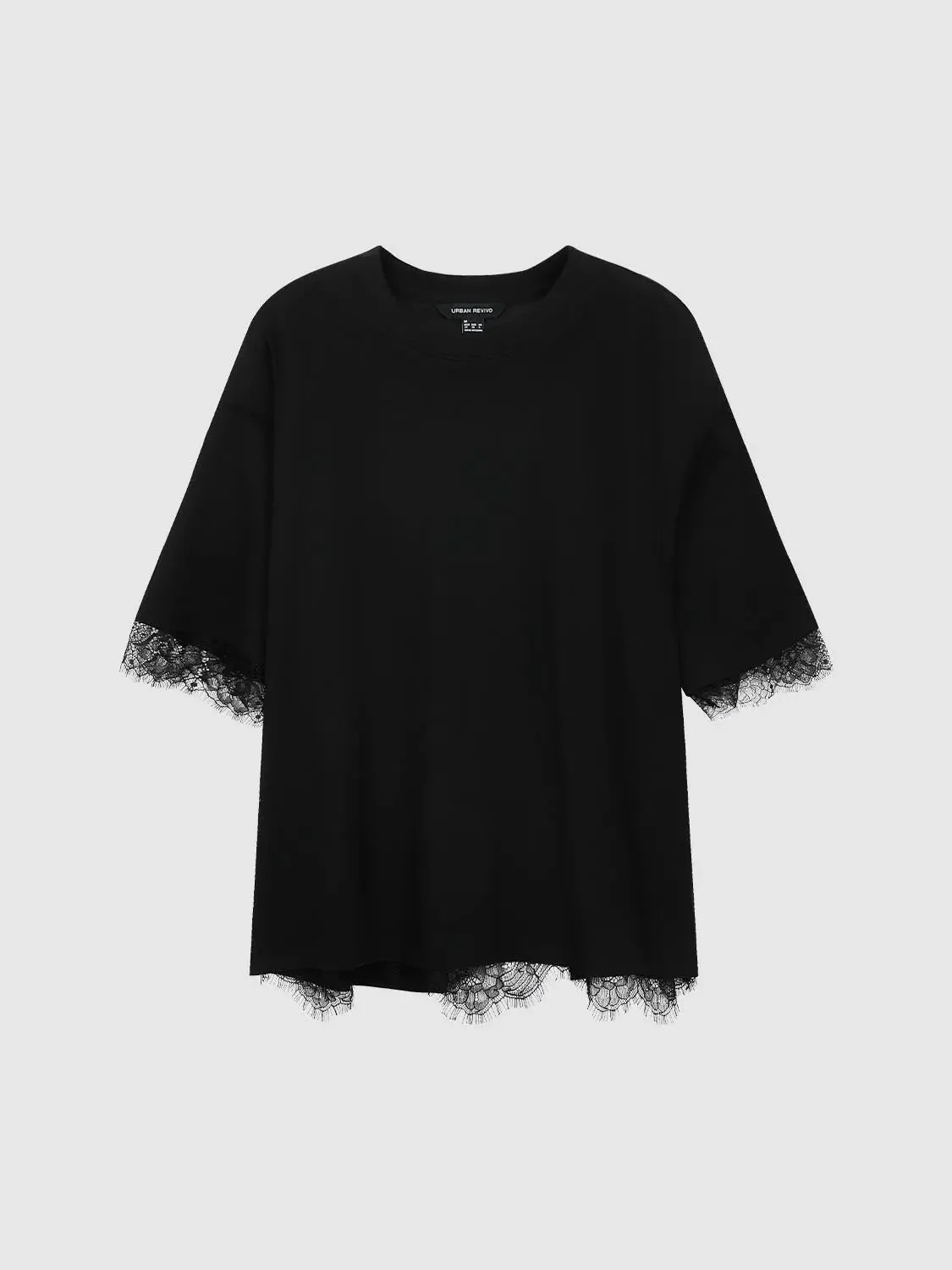 552-lace-trim-soft-cotton-relaxed-crew-neck-t-shirt-7.webp Lace Trim Soft Cotton Relaxed Crew Neck T Shirt