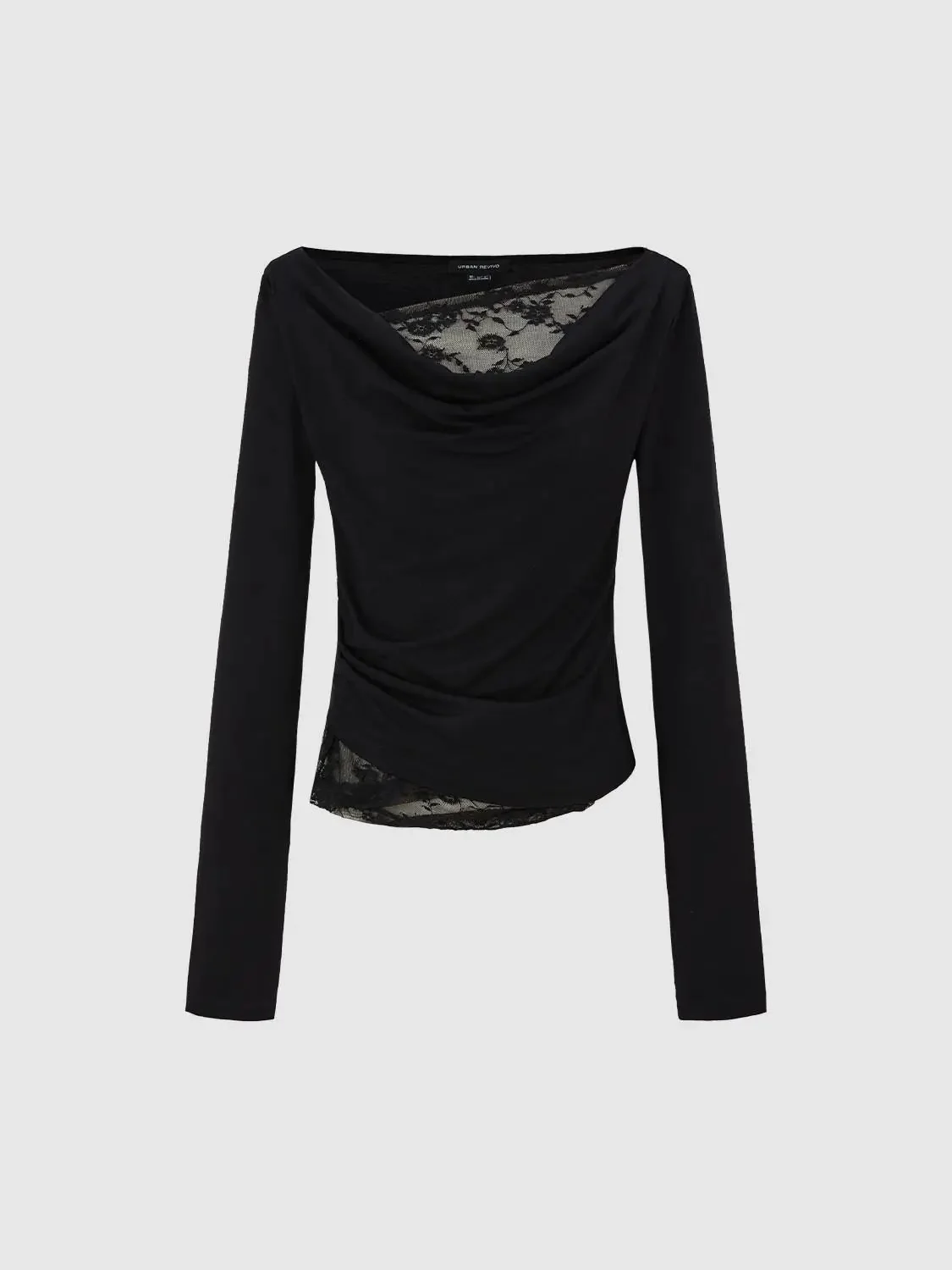 5531-white-lace-trim-cowl-neck-long-sleeve-top-15.webp White Lace Trim Cowl Neck Long Sleeve Top