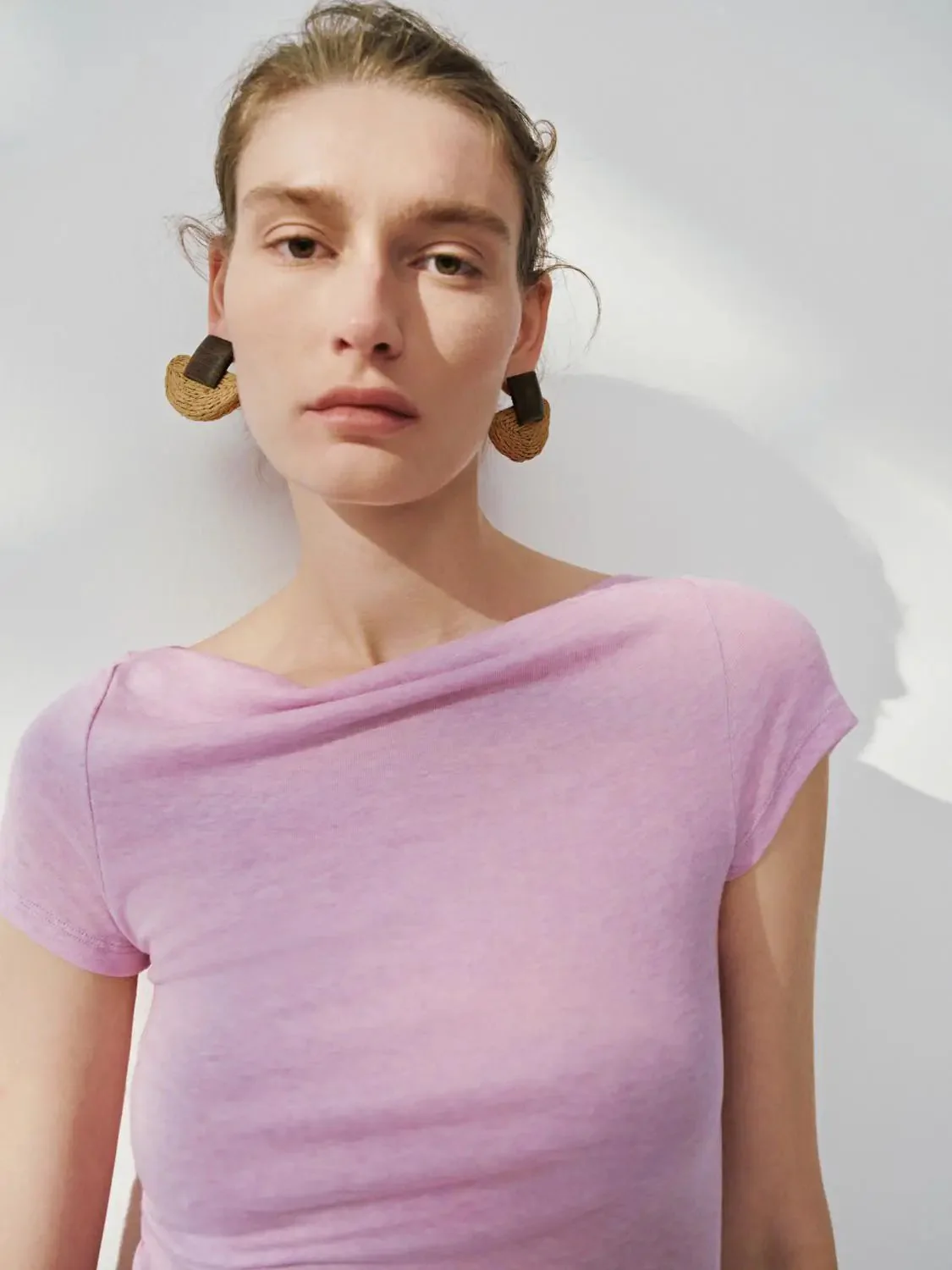 5598-lyocell-wool-blend-ruched-short-sleeve-t-shirts-24.webp Lyocell Wool Blend Ruched Short Sleeve T Shirts