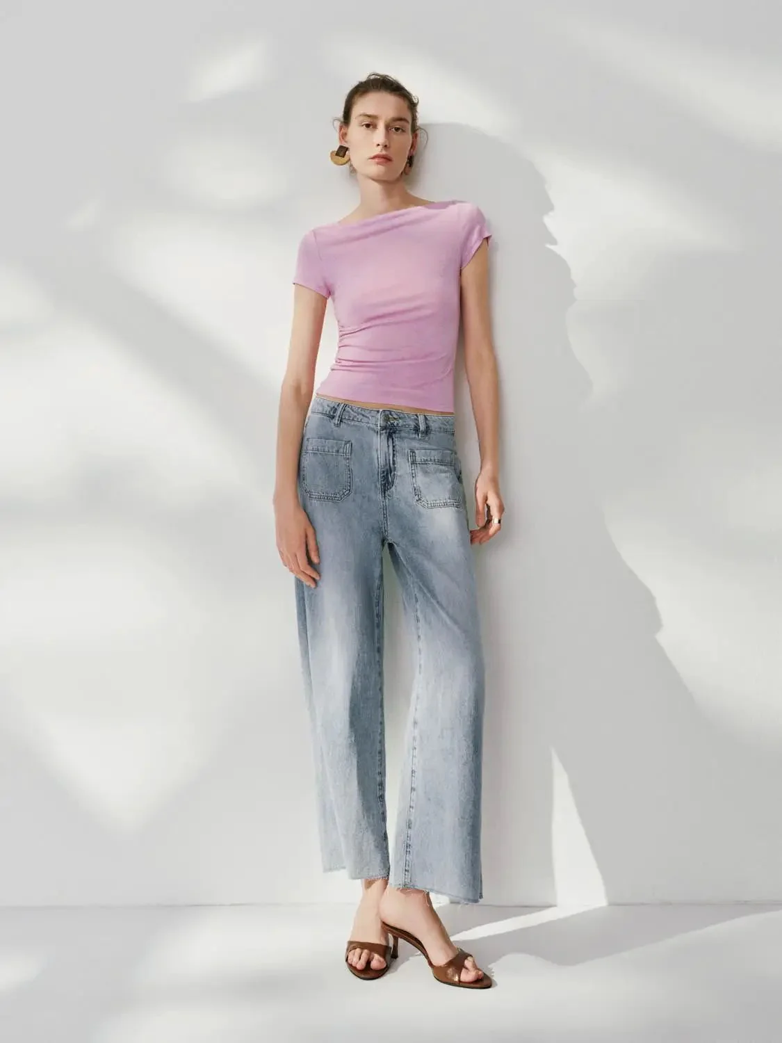 5598-lyocell-wool-blend-ruched-short-sleeve-t-shirts-25.webp Lyocell Wool Blend Ruched Short Sleeve T Shirts