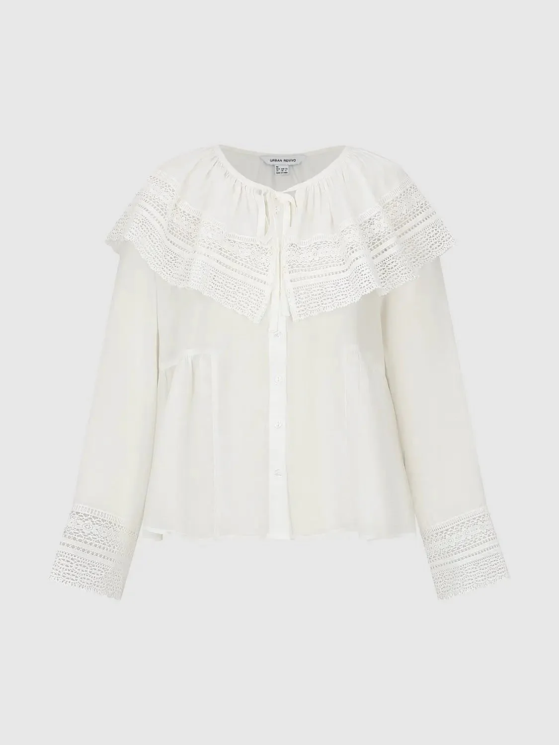 5725-elegant-lyocell-ramie-cotton-lace-yoke-blouses-4.webp Elegant Lyocell Ramie Cotton Lace Yoke Blouses