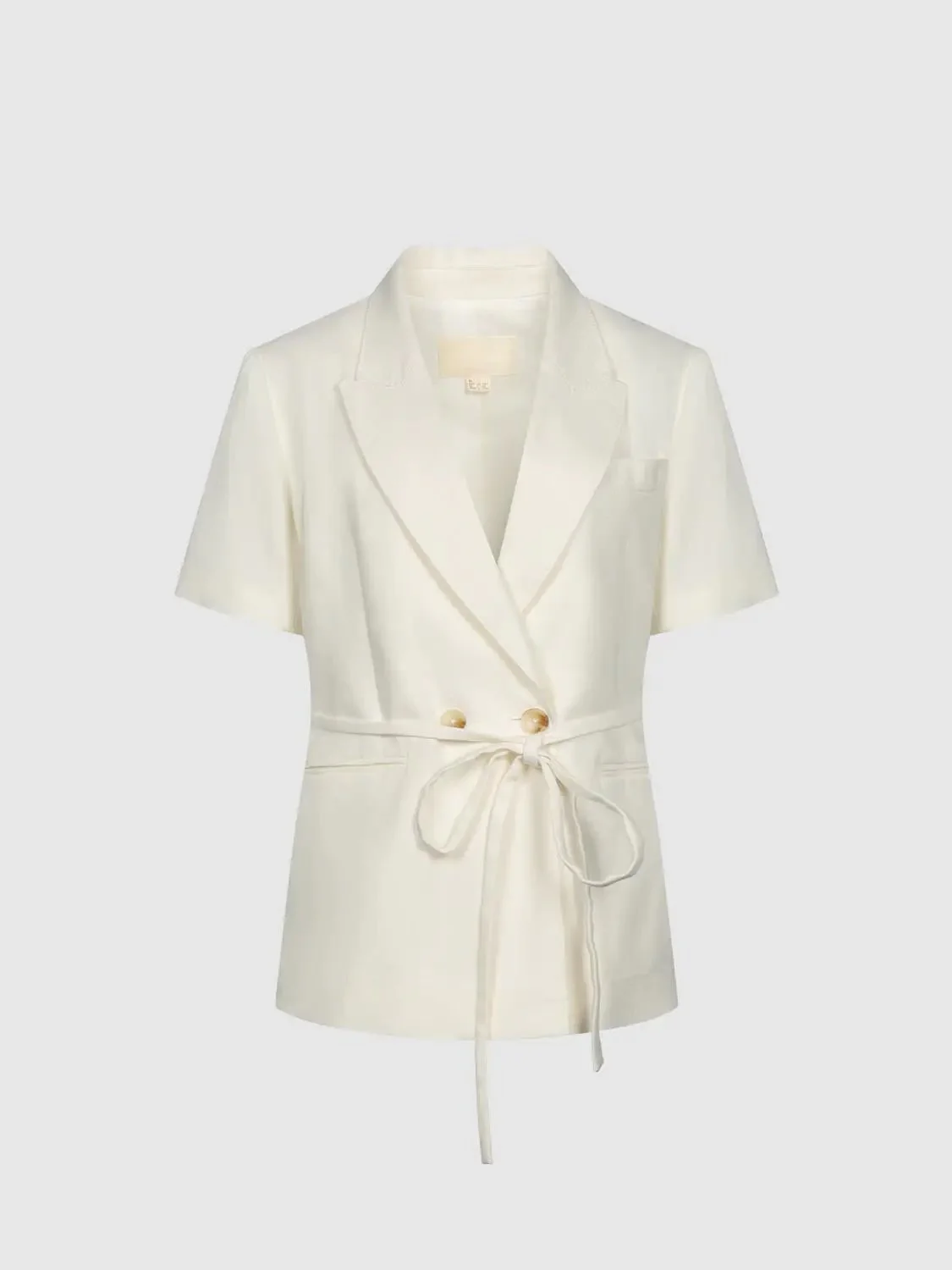 5757-linen-cotton-belted-double-breasted-shorts-sleeve-blazers-7.webp Linen Cotton Belted Double Breasted Shorts Sleeve Blazers