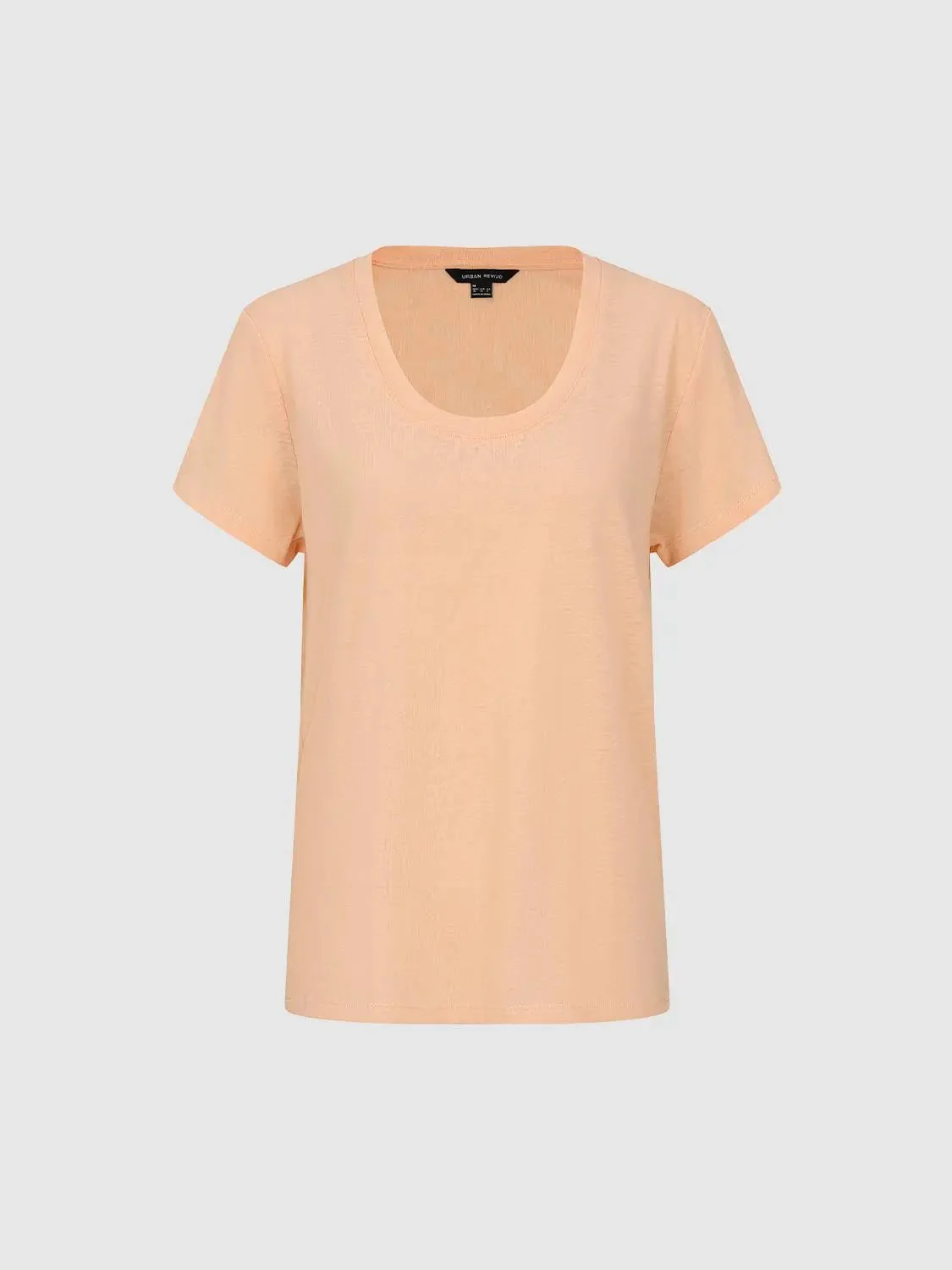 5837-pink-cotton-poly-blend-round-neck-t-shirts-7.webp Pink Cotton-Poly Blend Round Neck T-Shirts