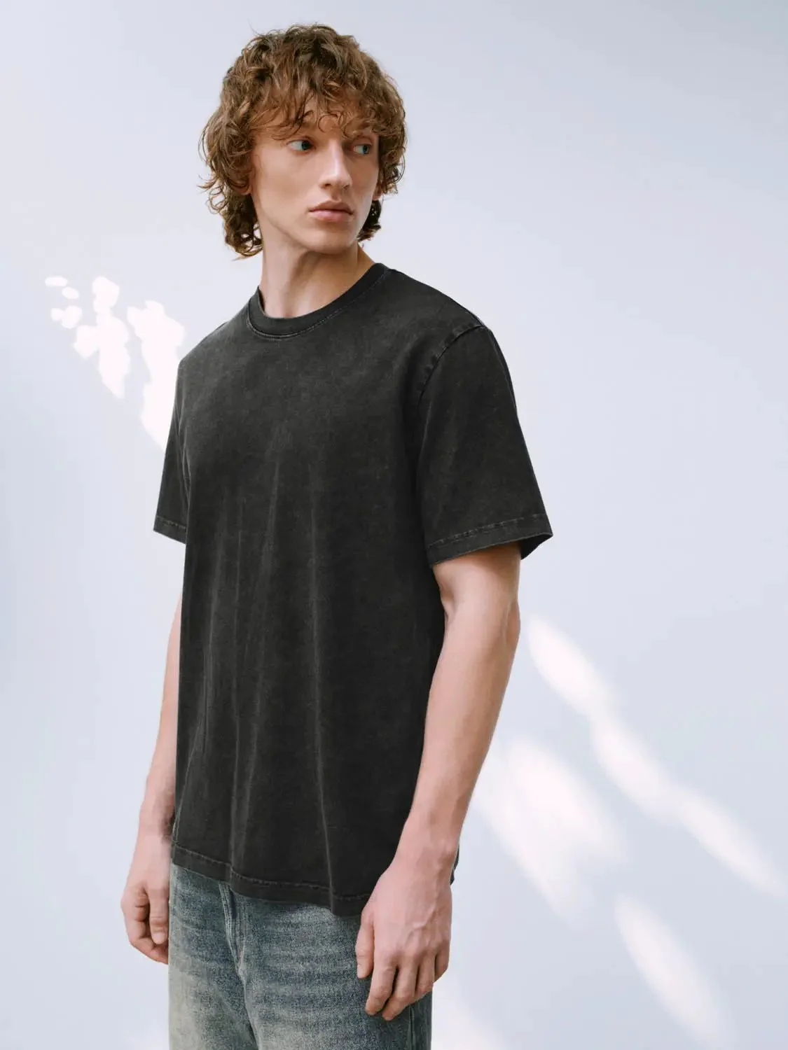 6053-dark-washed-cotton-crew-neck-casual-t-shirts-2.webp Dark Washed Cotton Crew Neck Casual T Shirts