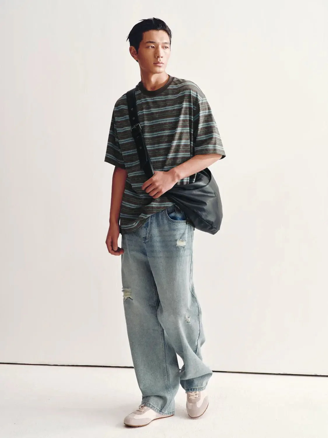 Raw Detail Straight Leg Jeans