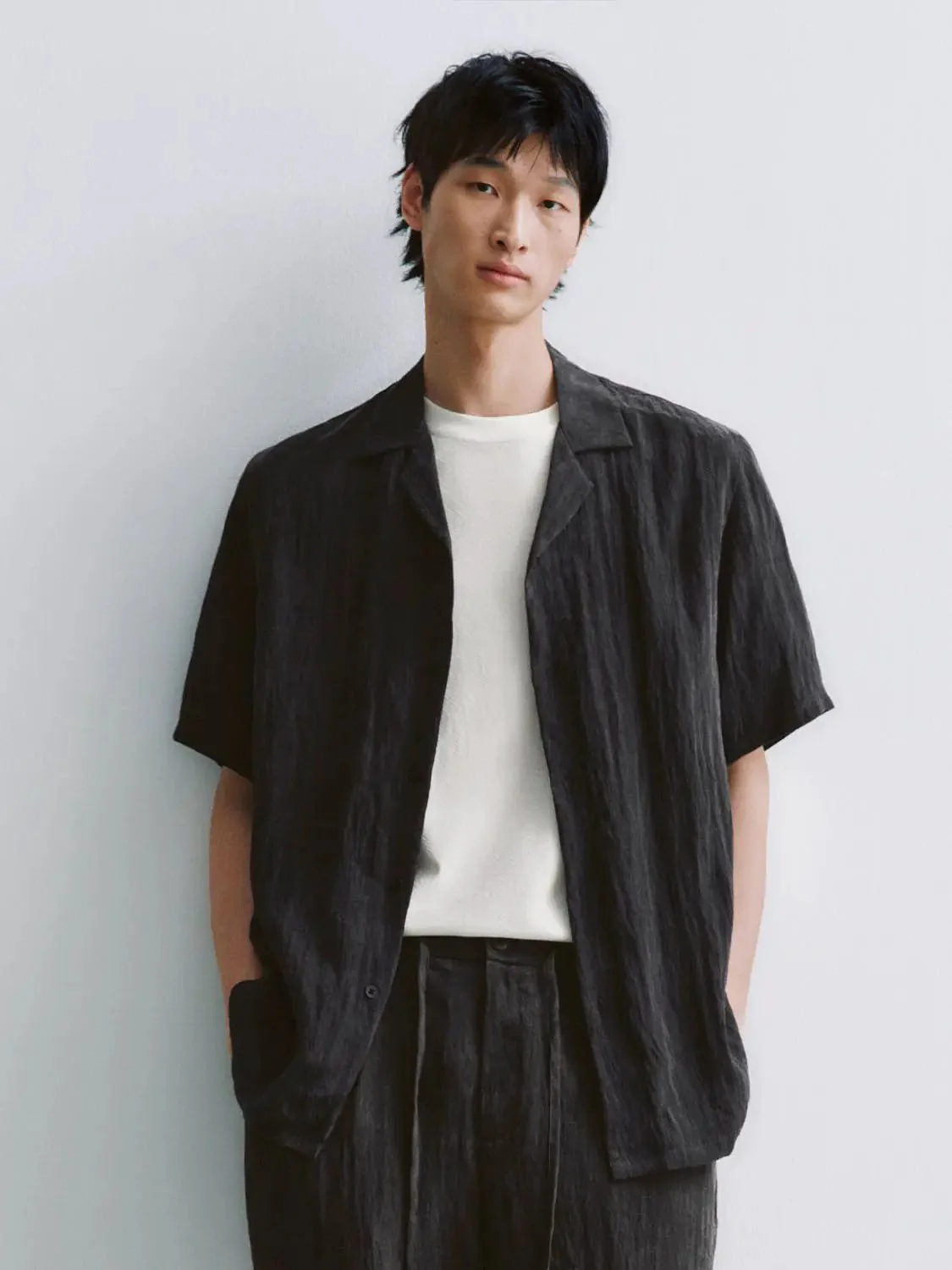 6177-thin-short-sleeve-shirts-non-stretch-lightweight-casual-tops-1.webp Thin Short Sleeve Shirts Non Stretch Lightweight Casual Tops