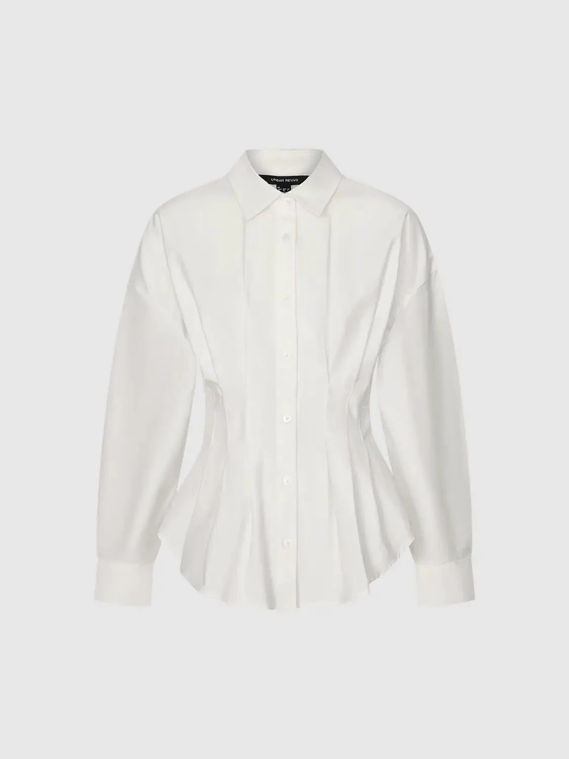 619-pleated-nipped-waist-cotton-shirt-5.webp Pleated Nipped Waist Cotton Shirt