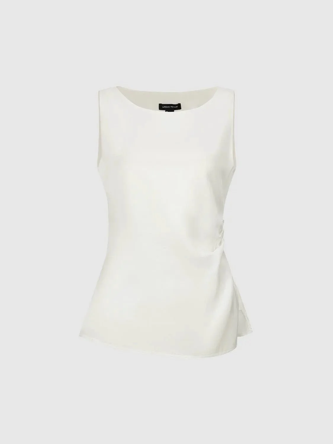 626-lyocell-boat-neck-sleeveless-nipped-waist-shirt-1.webp Lyocell Boat-Neck Sleeveless Nipped-Waist Shirt