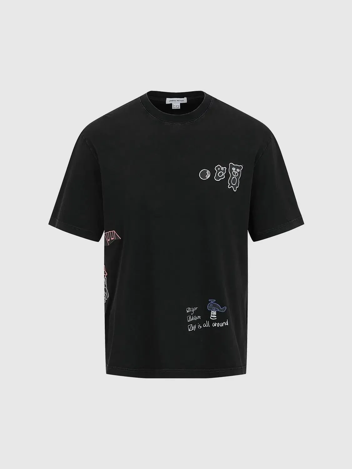 6261-cotton-graphic-tee-with-abstract-doodles-t-shirts-7.webp Cotton Graphic Tee With Abstract Doodles T-Shirts