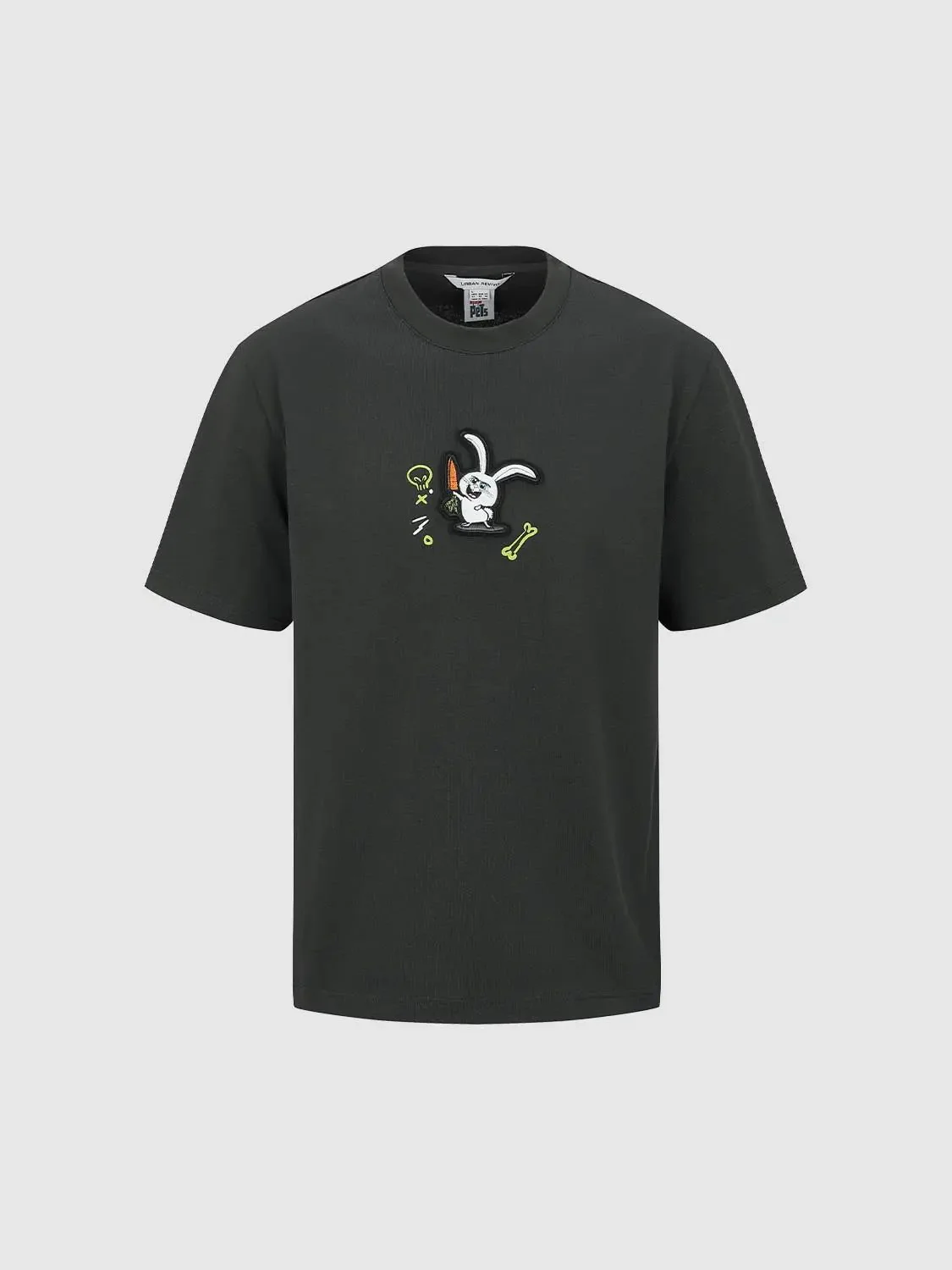 6267-cotton-embroidered-bunny-logo-crew-neck-t-shirt-7.webp Cotton Embroidered Bunny Logo Crew Neck T-Shirt