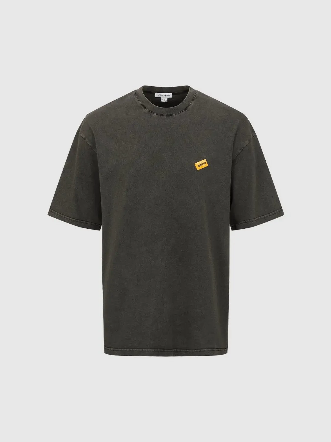 6273-oversized-yellow-patch-crew-neck-t-shirts-7.webp Oversized Yellow Patch Crew Neck T-Shirts