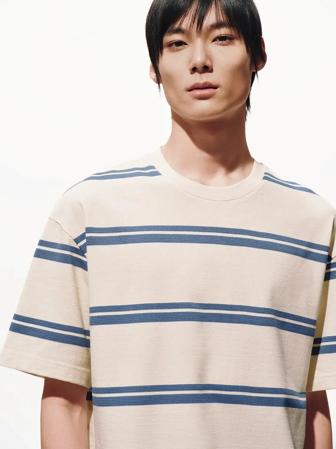 6279-cotton-blend-striped-crew-neck-t-shirt-11.webp Cotton Blend Striped Crew Neck T Shirt