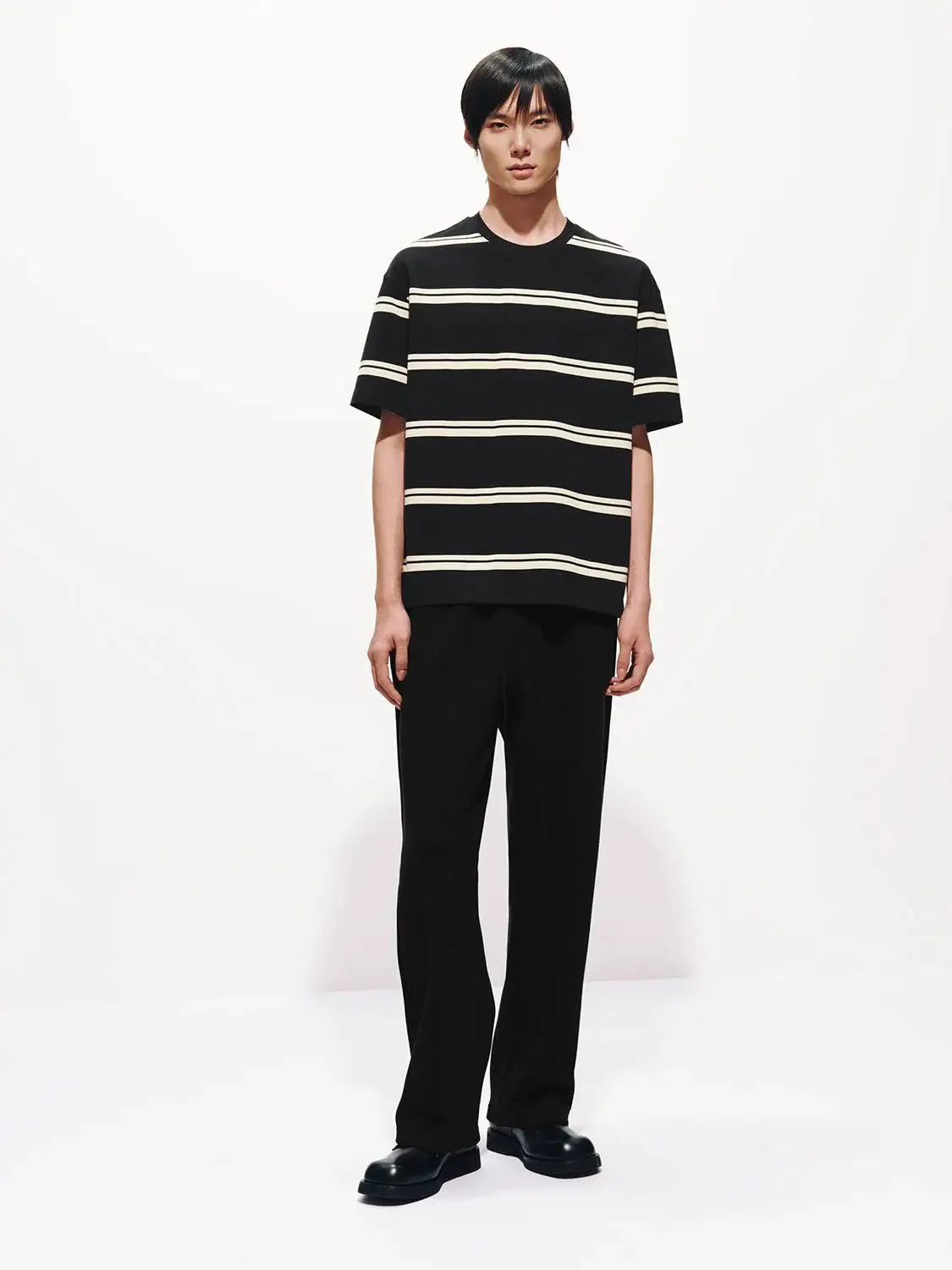 6279-cotton-blend-striped-crew-neck-t-shirt-20.webp Cotton Blend Striped Crew Neck T Shirt