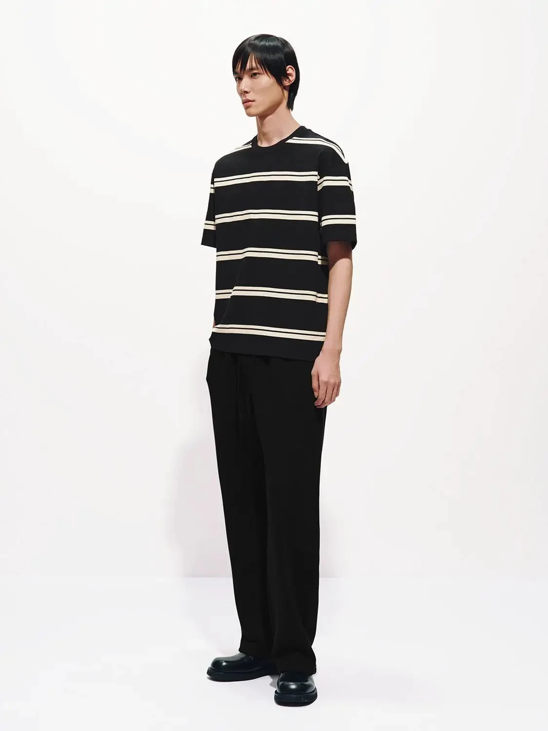 6279-cotton-blend-striped-crew-neck-t-shirt-21.webp Cotton Blend Striped Crew Neck T Shirt